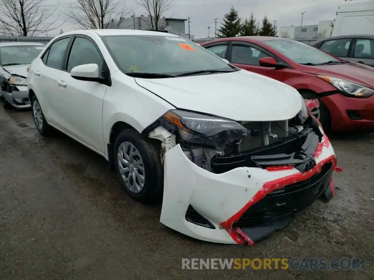 1 Photograph of a damaged car 2T1BURHE9KC135052 TOYOTA COROLLA 2019