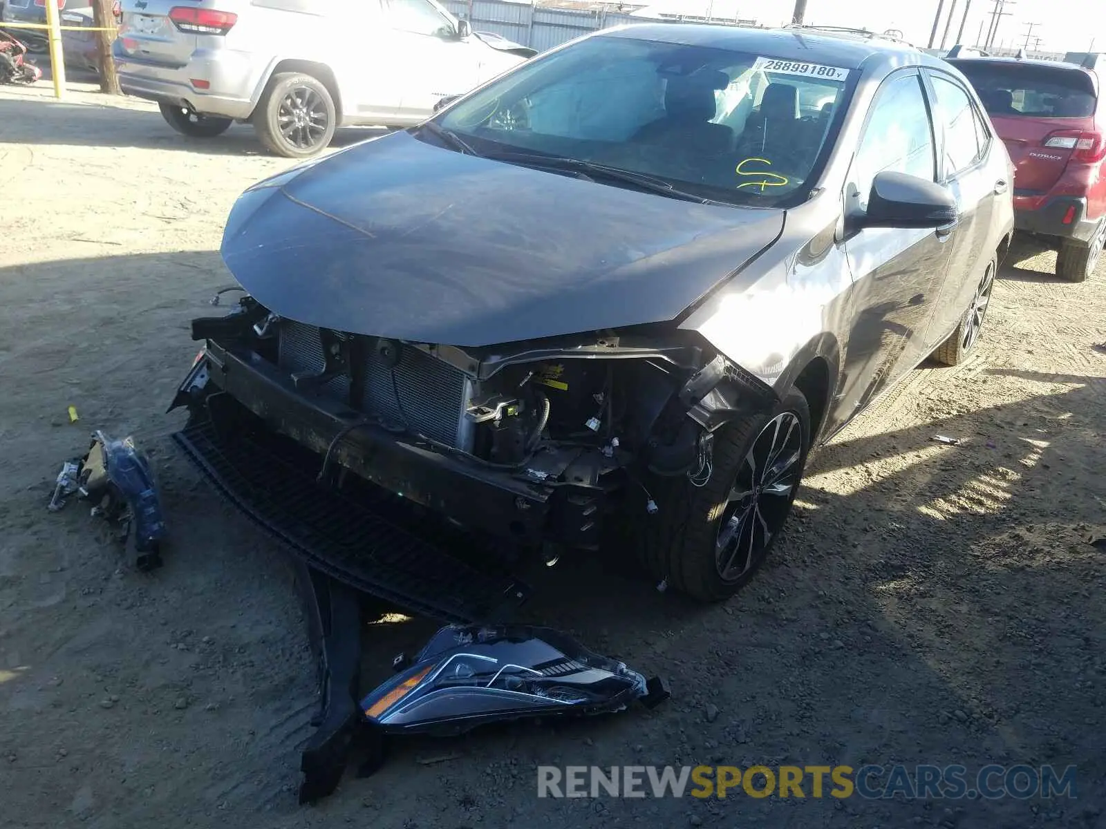 2 Photograph of a damaged car 2T1BURHE9KC142437 TOYOTA COROLLA 2019