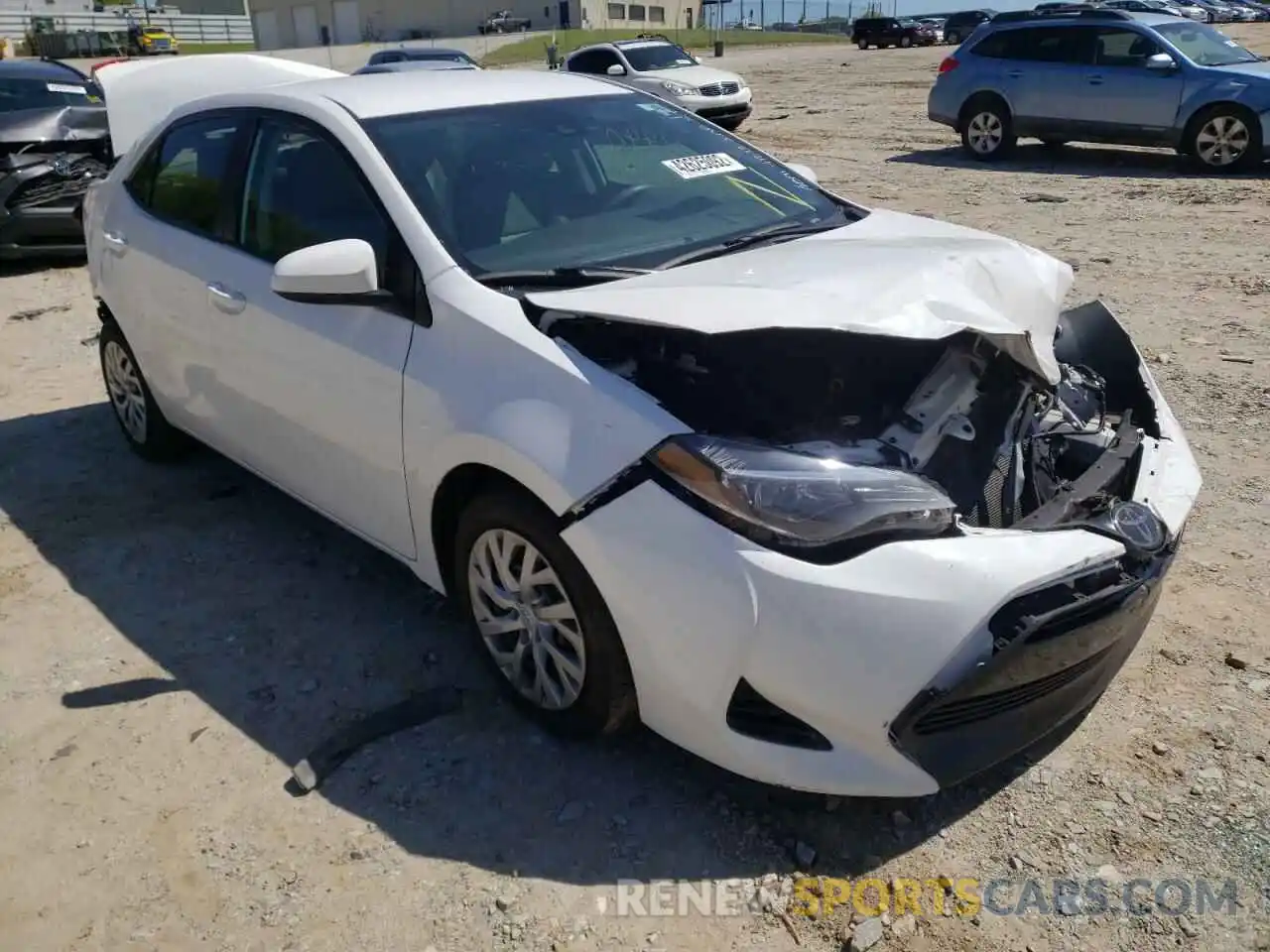 1 Photograph of a damaged car 2T1BURHE9KC142891 TOYOTA COROLLA 2019