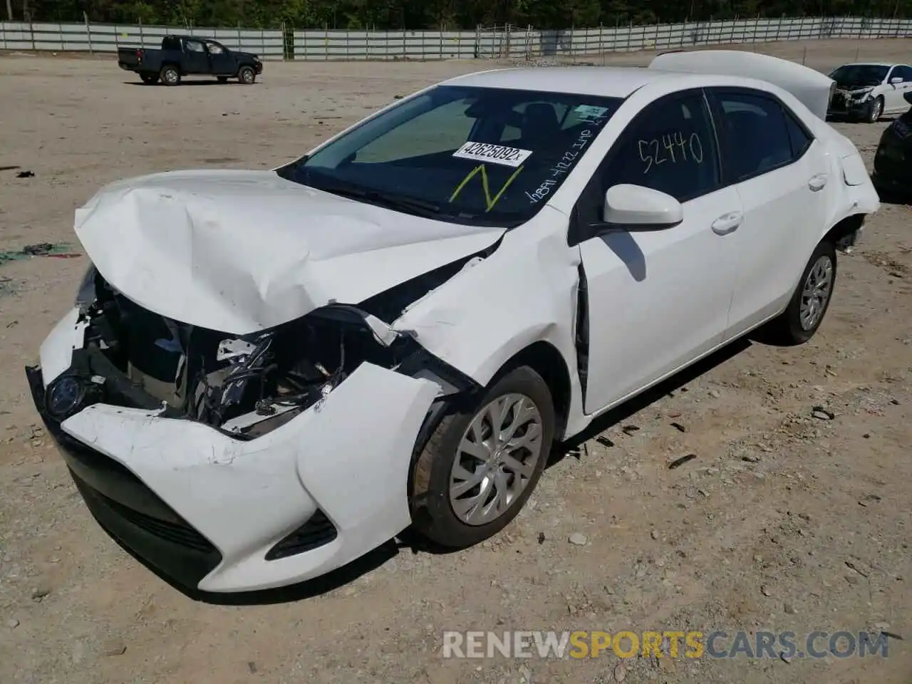 2 Photograph of a damaged car 2T1BURHE9KC142891 TOYOTA COROLLA 2019