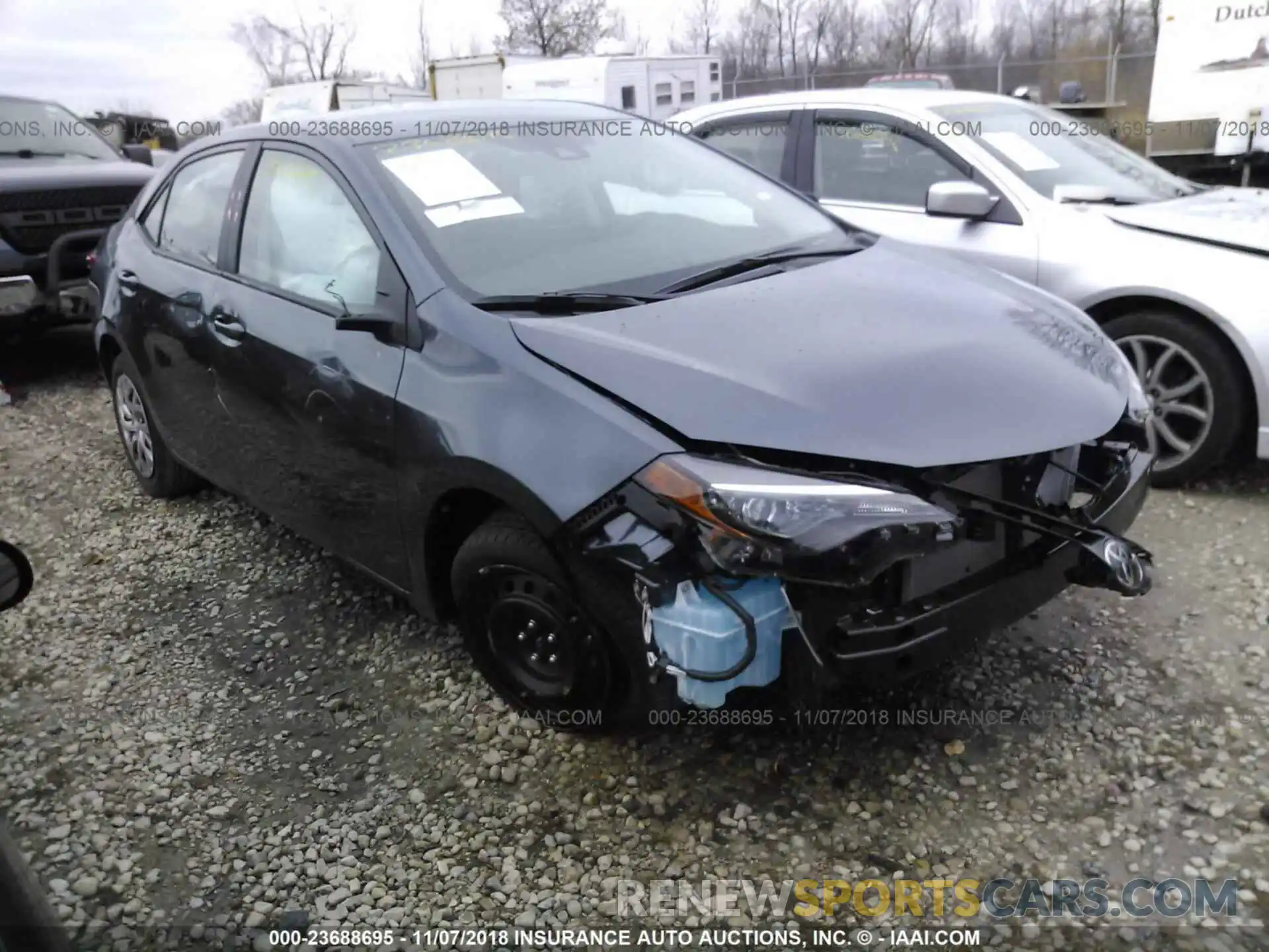 1 Photograph of a damaged car 2T1BURHE9KC147864 Toyota Corolla 2019