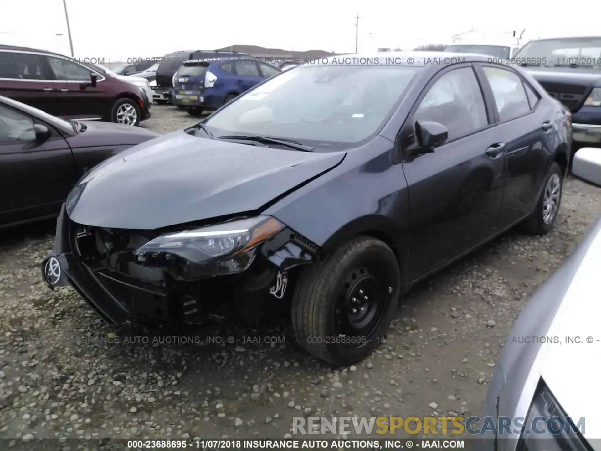 2 Photograph of a damaged car 2T1BURHE9KC147864 Toyota Corolla 2019