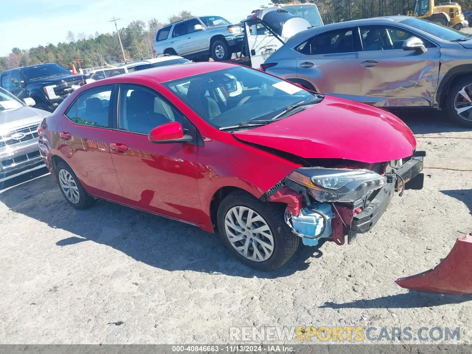 1 Photograph of a damaged car 2T1BURHE9KC149484 TOYOTA COROLLA 2019