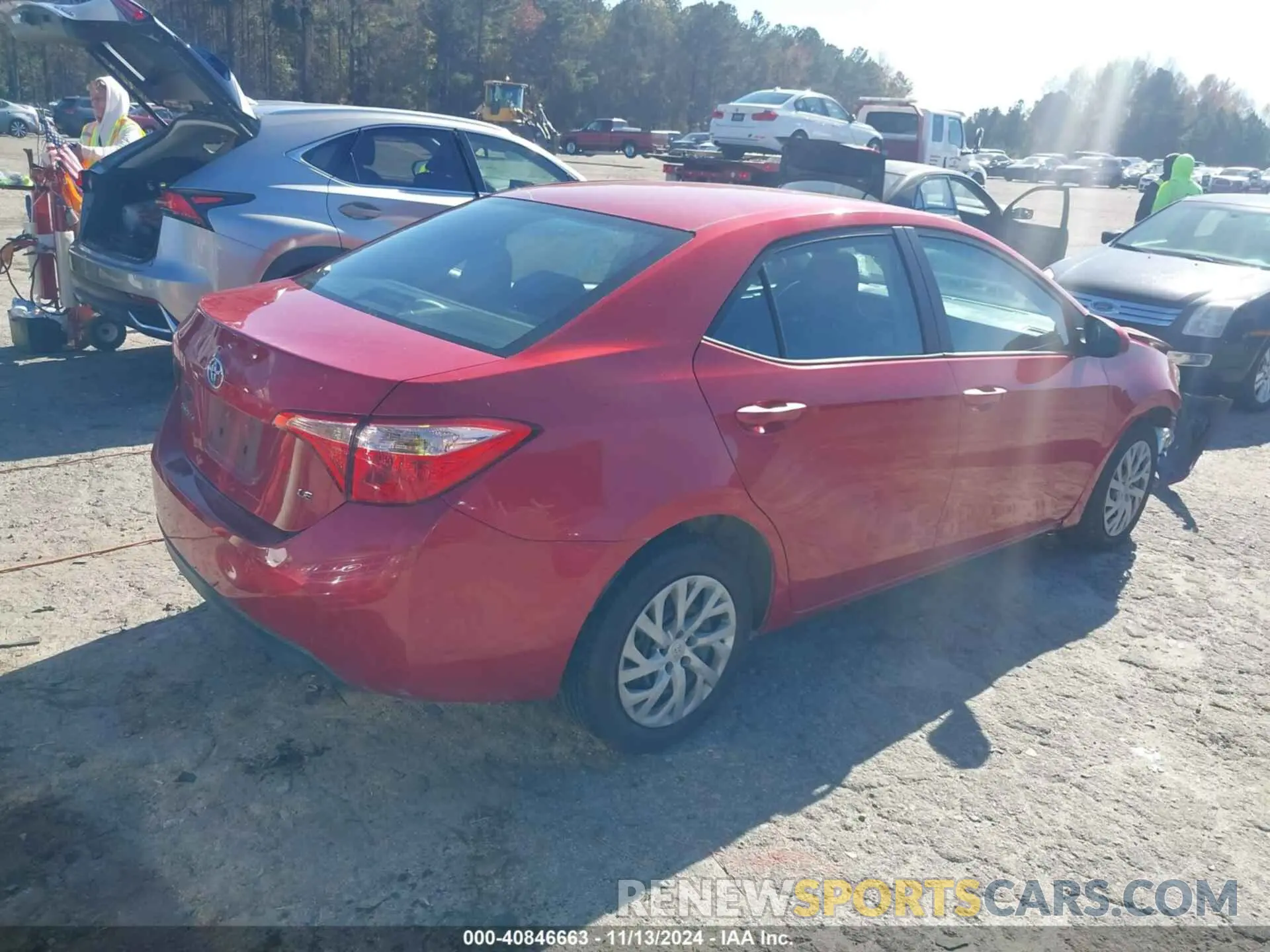 4 Photograph of a damaged car 2T1BURHE9KC149484 TOYOTA COROLLA 2019