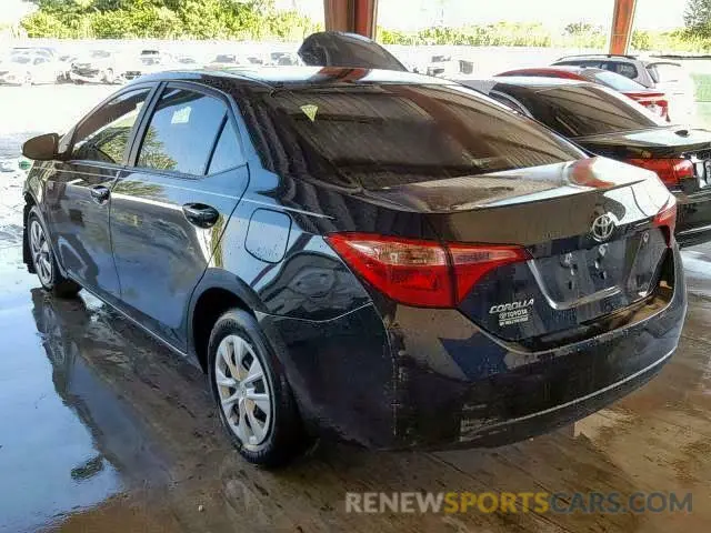 3 Photograph of a damaged car 2T1BURHE9KC153129 TOYOTA COROLLA 2019