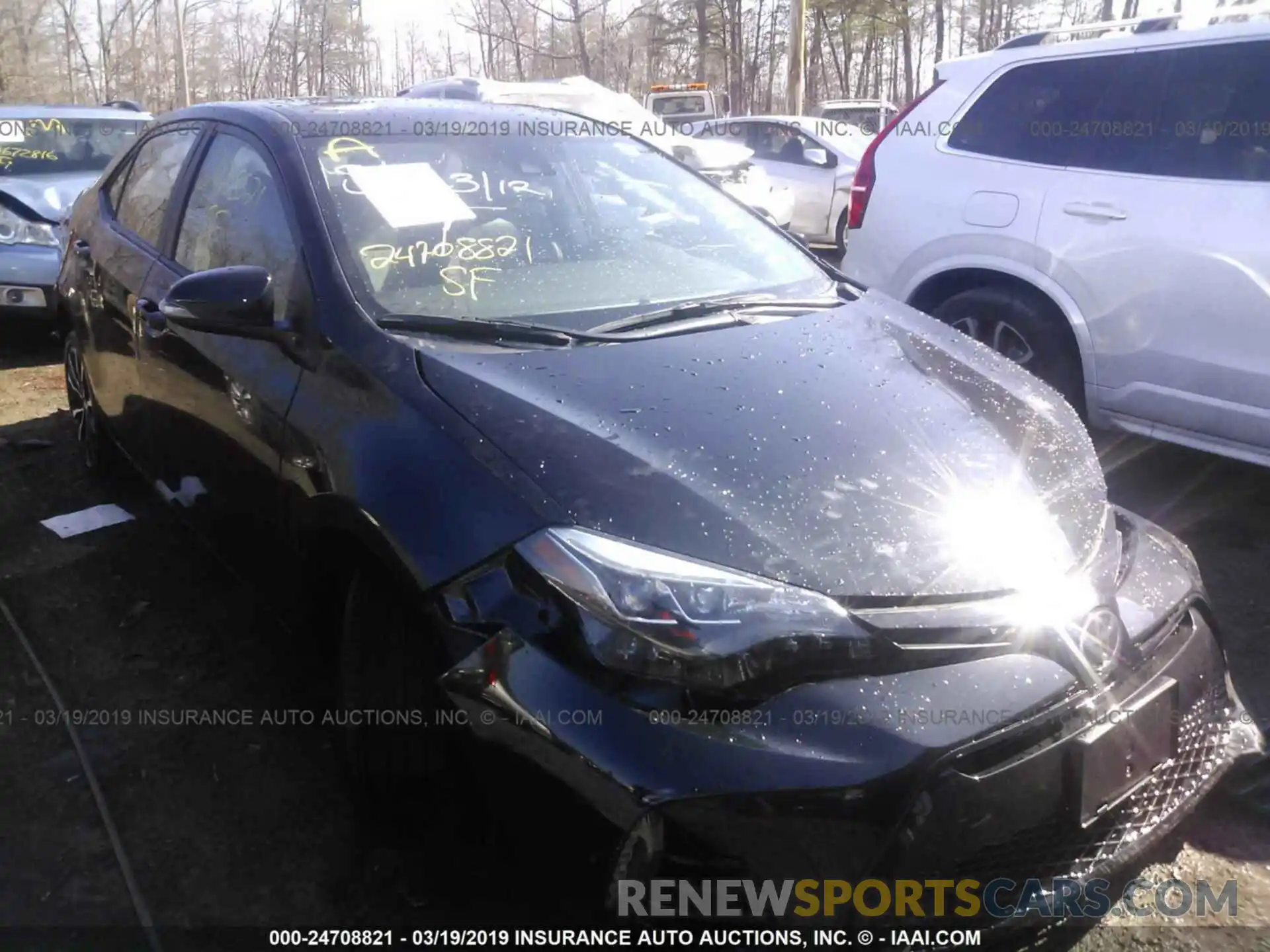 1 Photograph of a damaged car 2T1BURHE9KC153969 TOYOTA COROLLA 2019