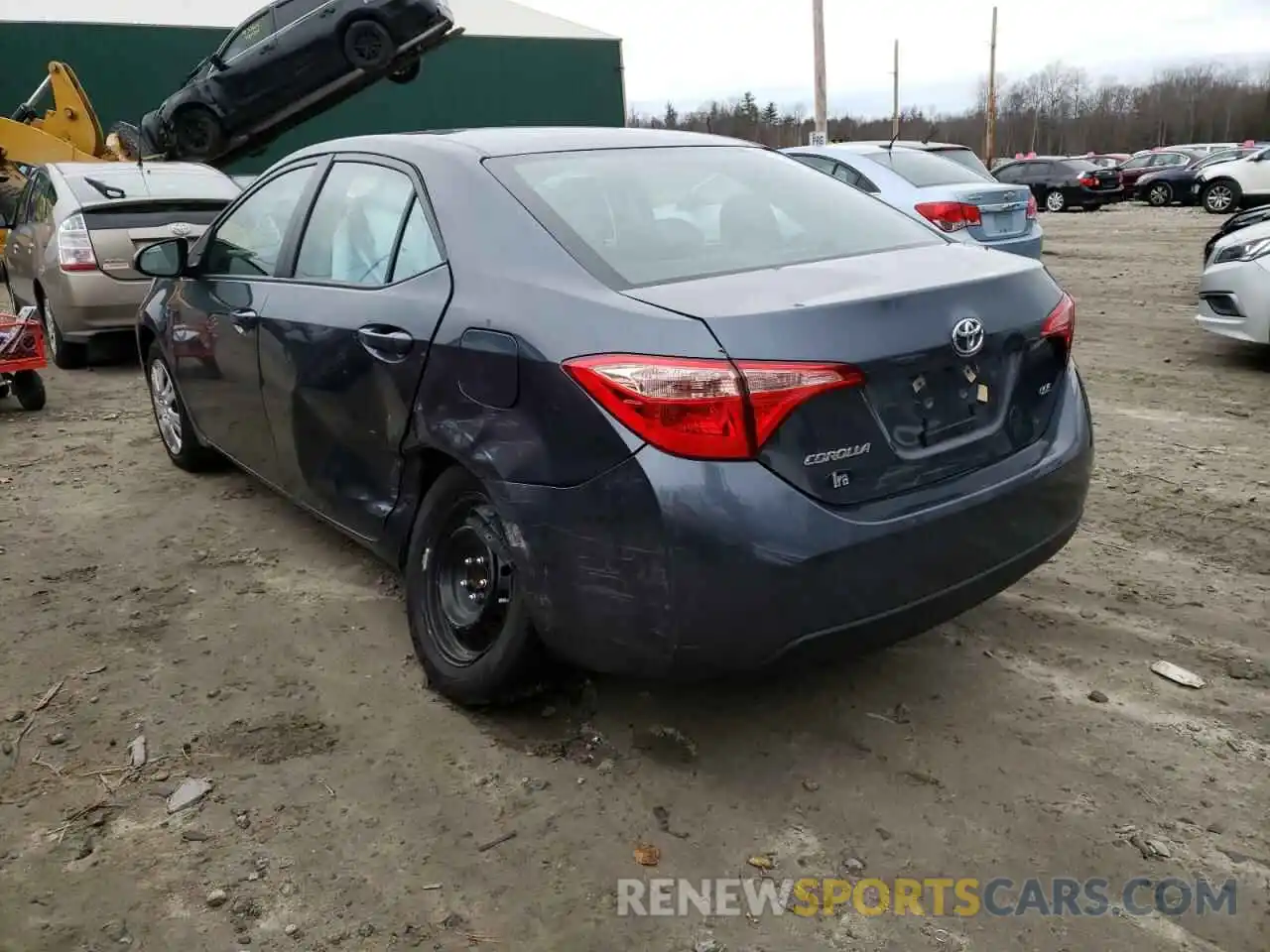 3 Photograph of a damaged car 2T1BURHE9KC163580 TOYOTA COROLLA 2019