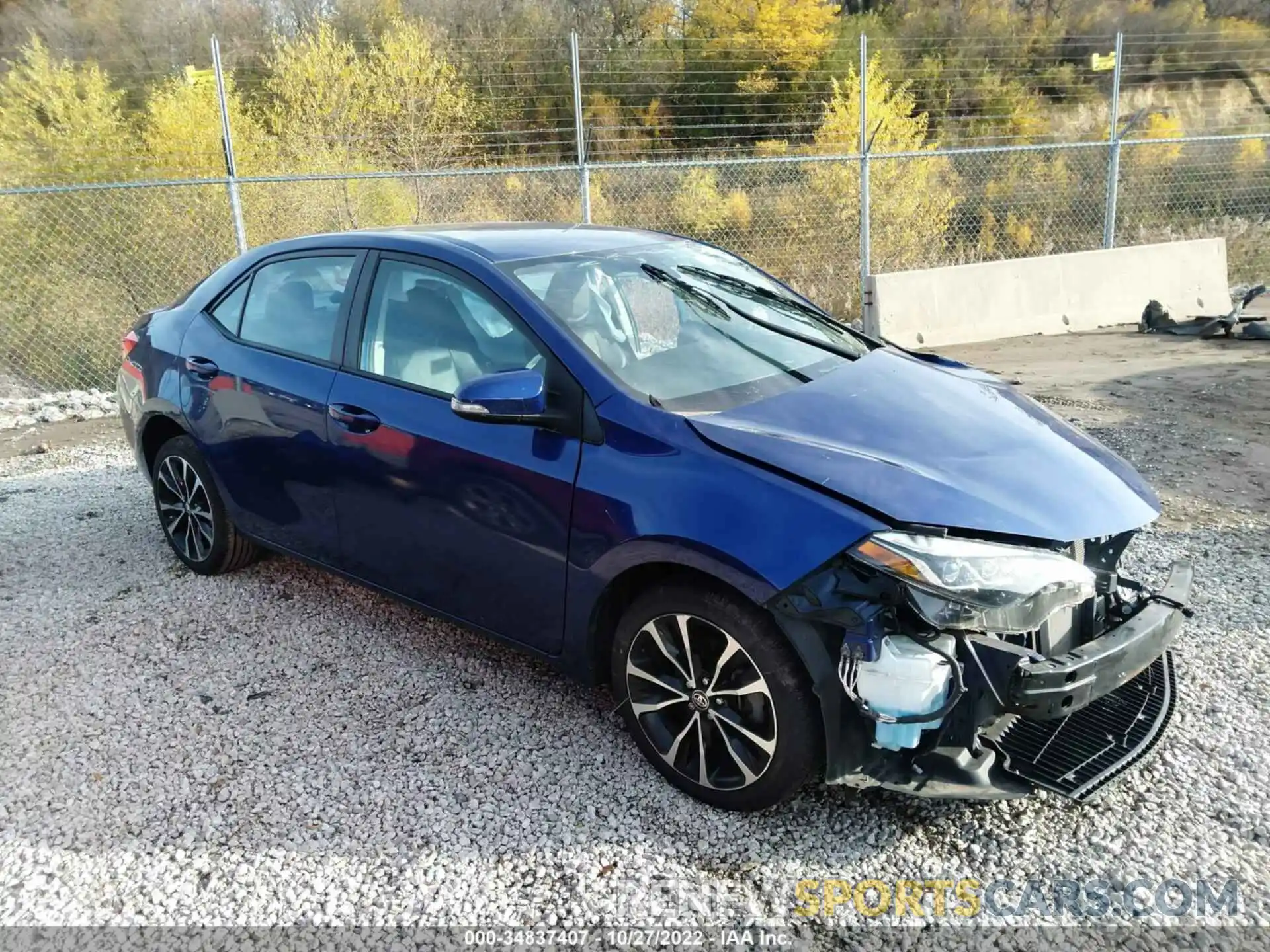 1 Photograph of a damaged car 2T1BURHE9KC165717 TOYOTA COROLLA 2019