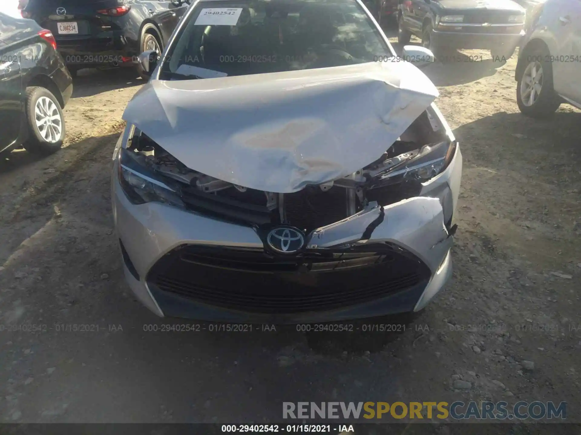 6 Photograph of a damaged car 2T1BURHE9KC166060 TOYOTA COROLLA 2019