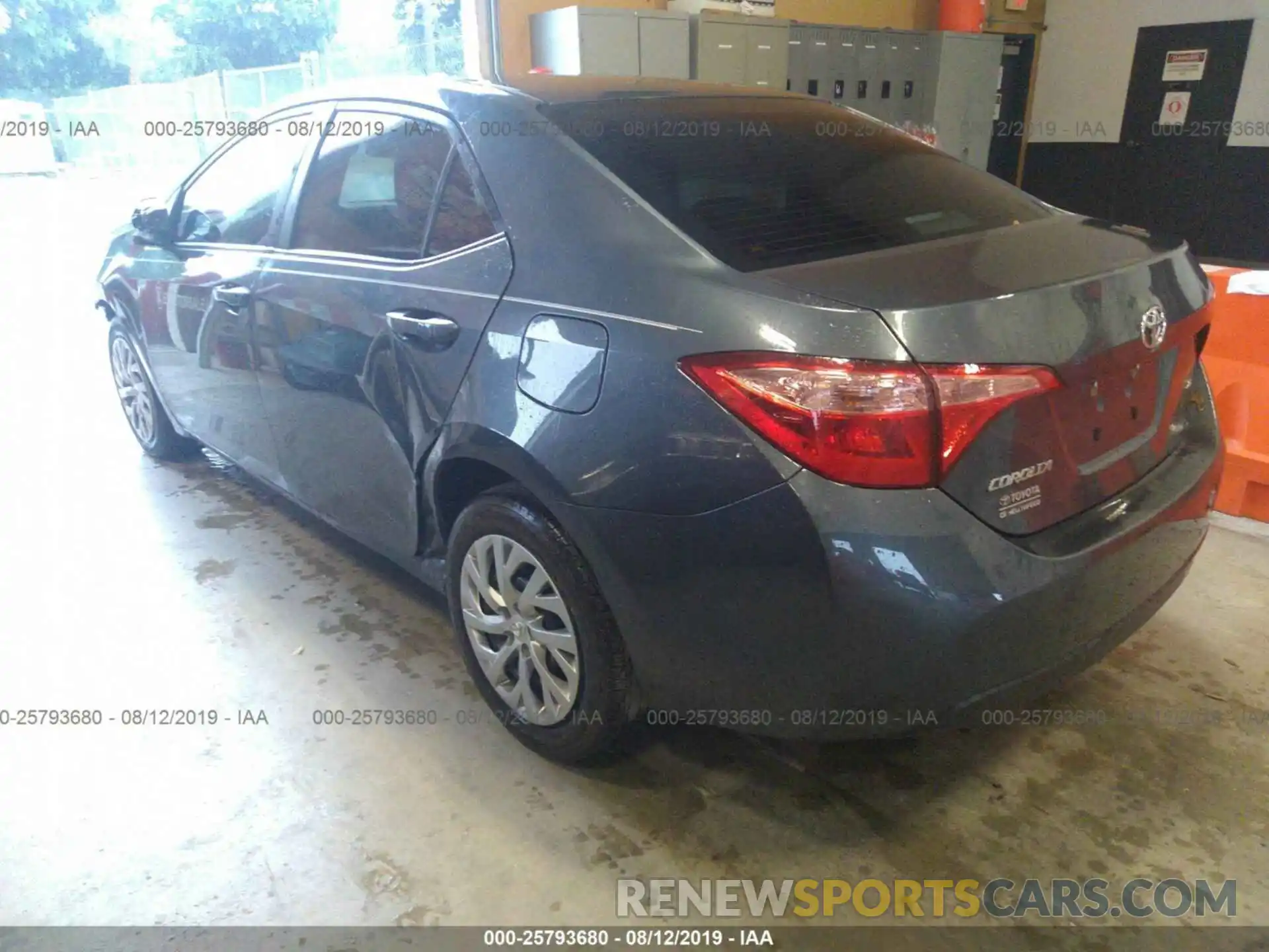 3 Photograph of a damaged car 2T1BURHE9KC177804 TOYOTA COROLLA 2019