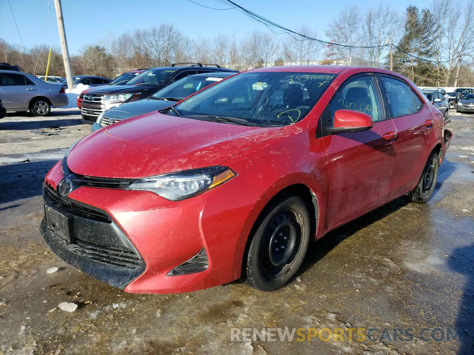 2 Photograph of a damaged car 2T1BURHE9KC180878 TOYOTA COROLLA 2019