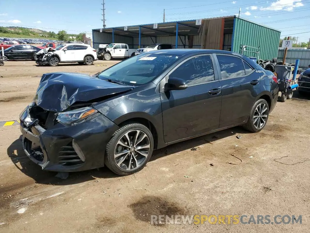1 Photograph of a damaged car 2T1BURHE9KC186003 TOYOTA COROLLA 2019