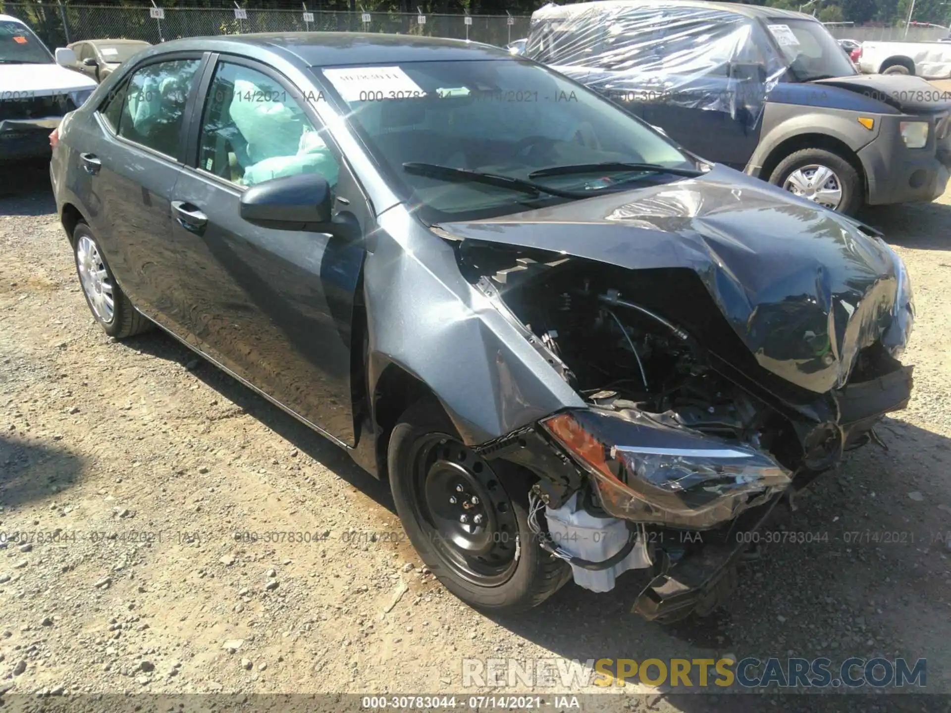 1 Photograph of a damaged car 2T1BURHE9KC187653 TOYOTA COROLLA 2019