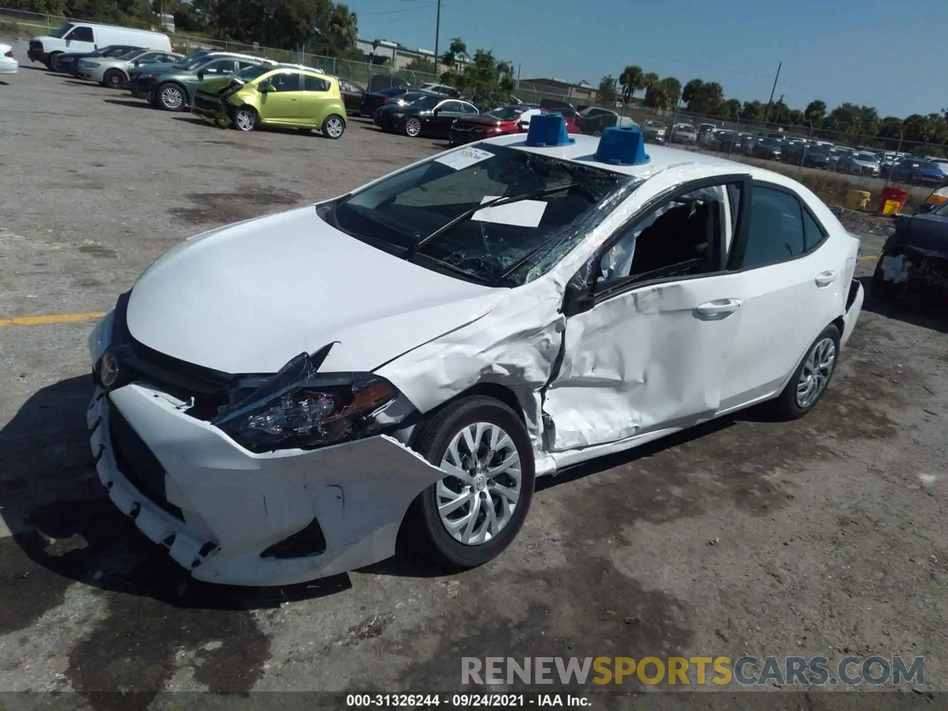 2 Photograph of a damaged car 2T1BURHE9KC191010 TOYOTA COROLLA 2019