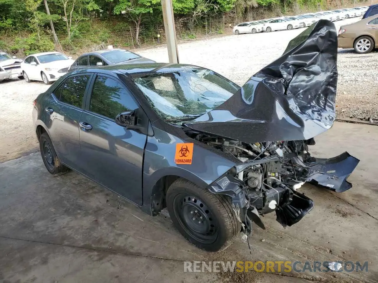 4 Photograph of a damaged car 2T1BURHE9KC191573 TOYOTA COROLLA 2019