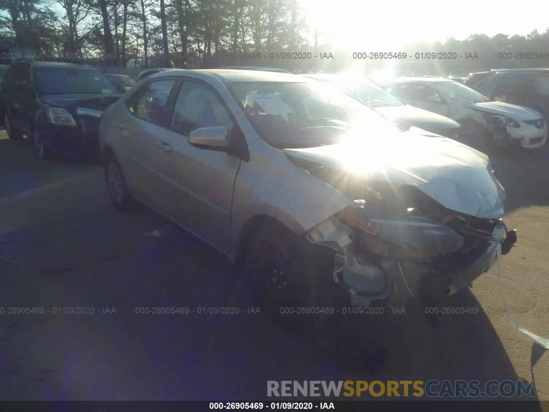 1 Photograph of a damaged car 2T1BURHE9KC192125 TOYOTA COROLLA 2019