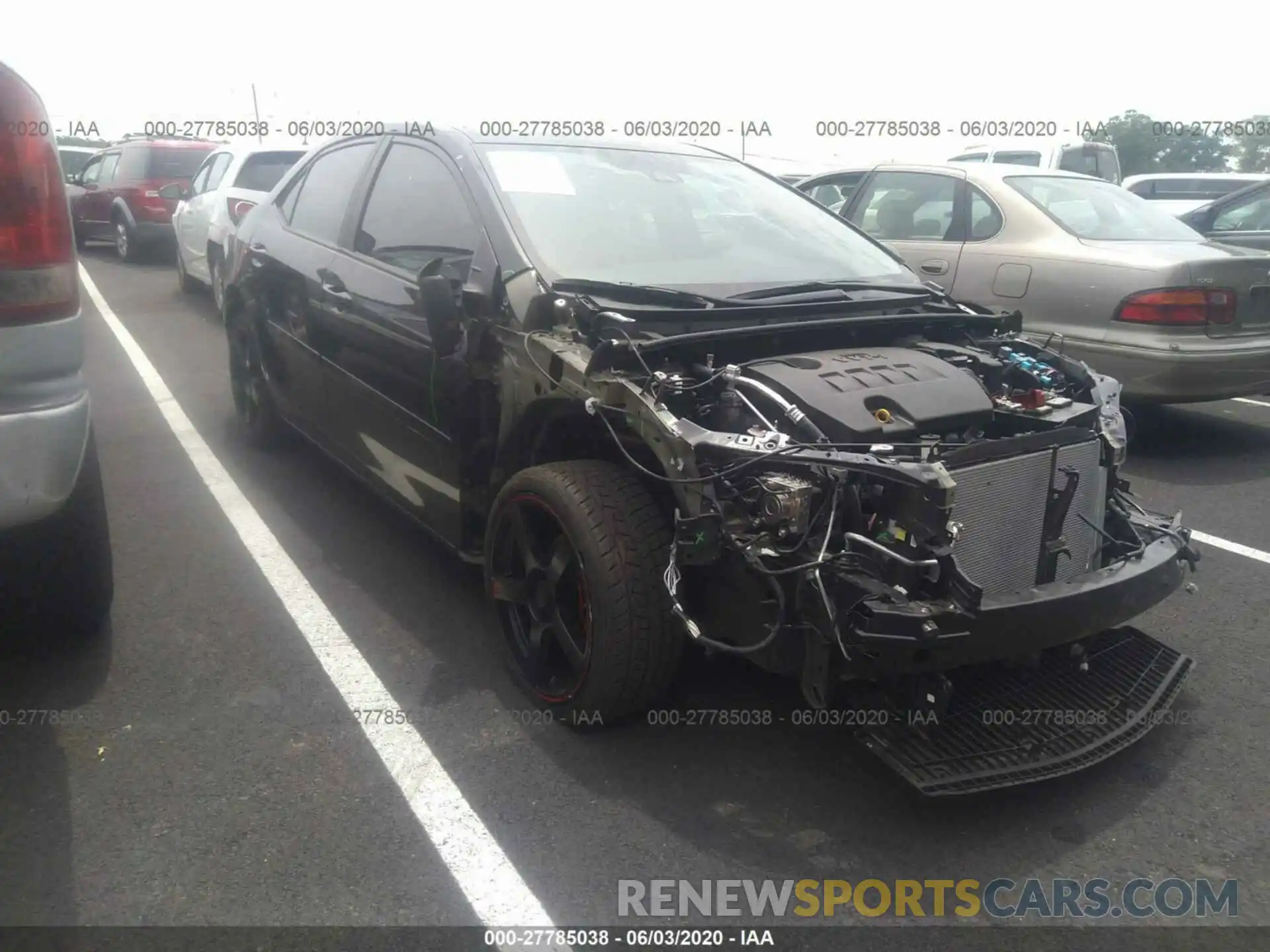 1 Photograph of a damaged car 2T1BURHE9KC193744 TOYOTA COROLLA 2019