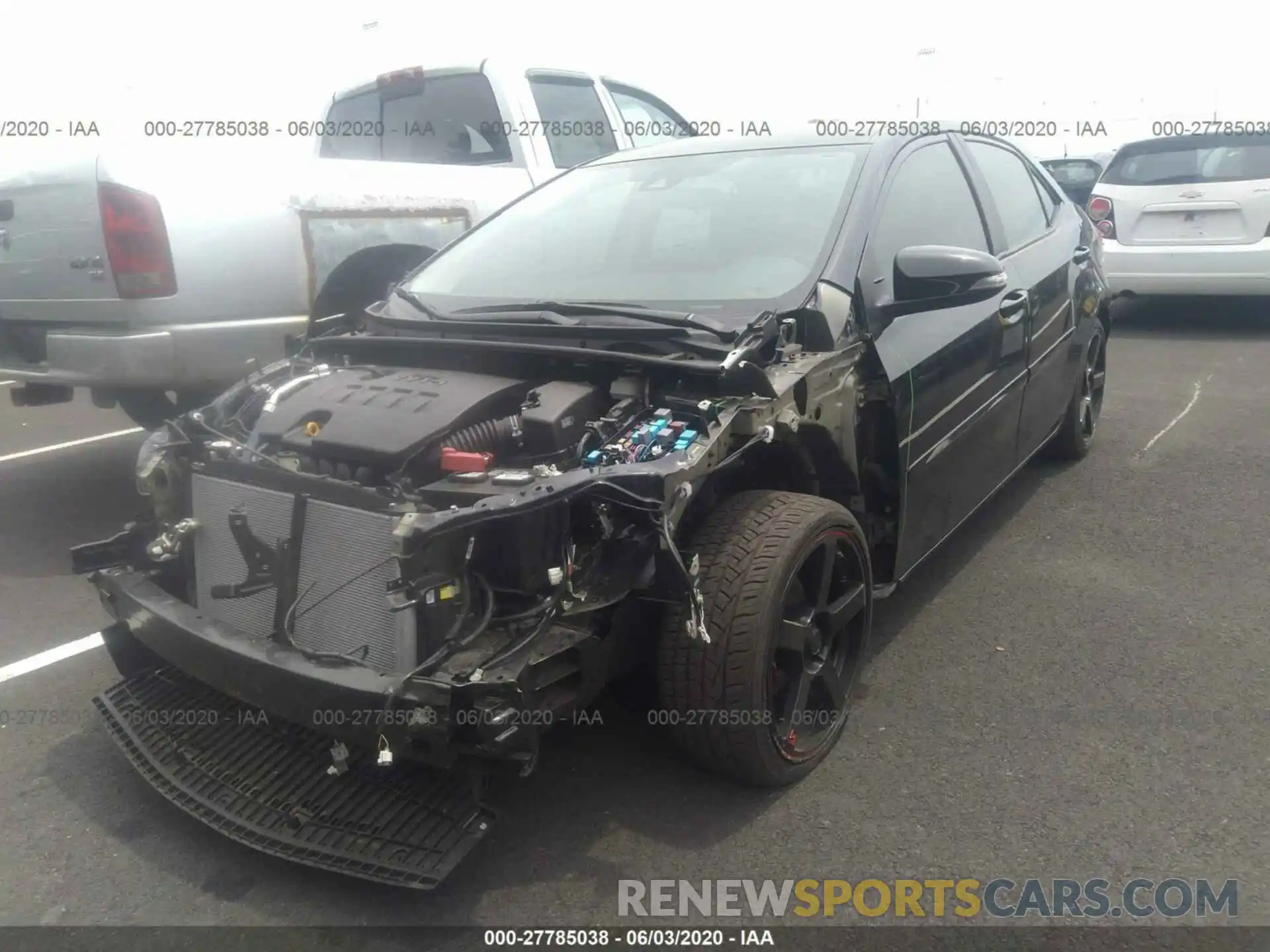 2 Photograph of a damaged car 2T1BURHE9KC193744 TOYOTA COROLLA 2019