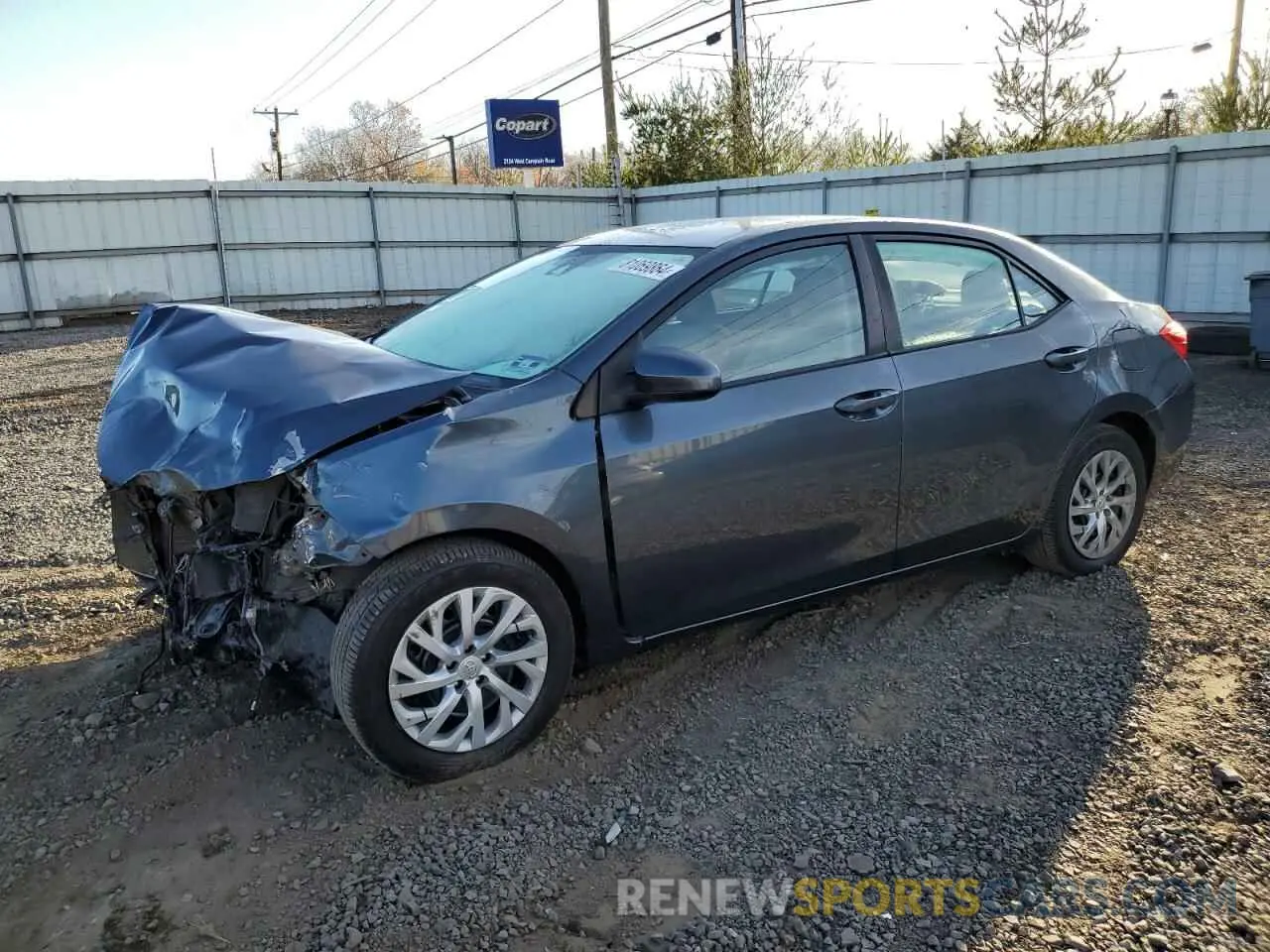 1 Photograph of a damaged car 2T1BURHE9KC198023 TOYOTA COROLLA 2019