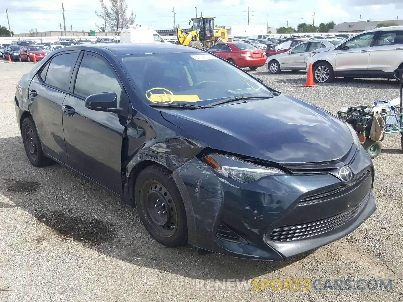 1 Photograph of a damaged car 2T1BURHE9KC205696 TOYOTA COROLLA 2019