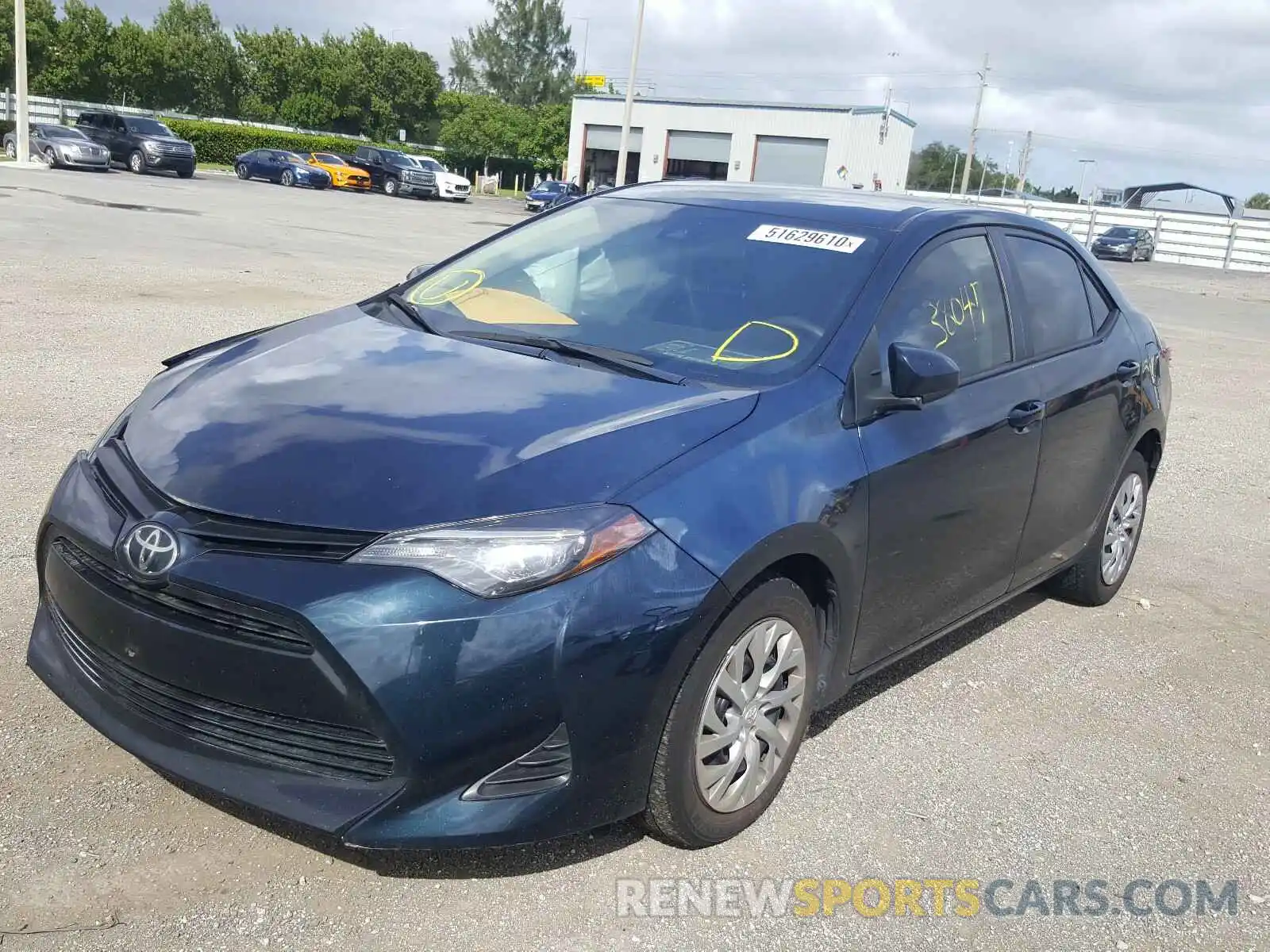 2 Photograph of a damaged car 2T1BURHE9KC205696 TOYOTA COROLLA 2019