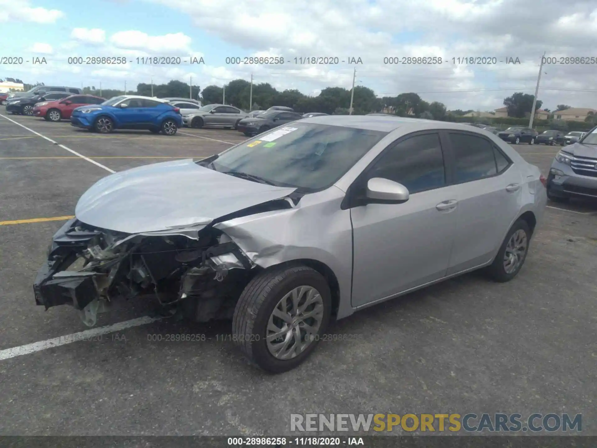 2 Photograph of a damaged car 2T1BURHE9KC206332 TOYOTA COROLLA 2019