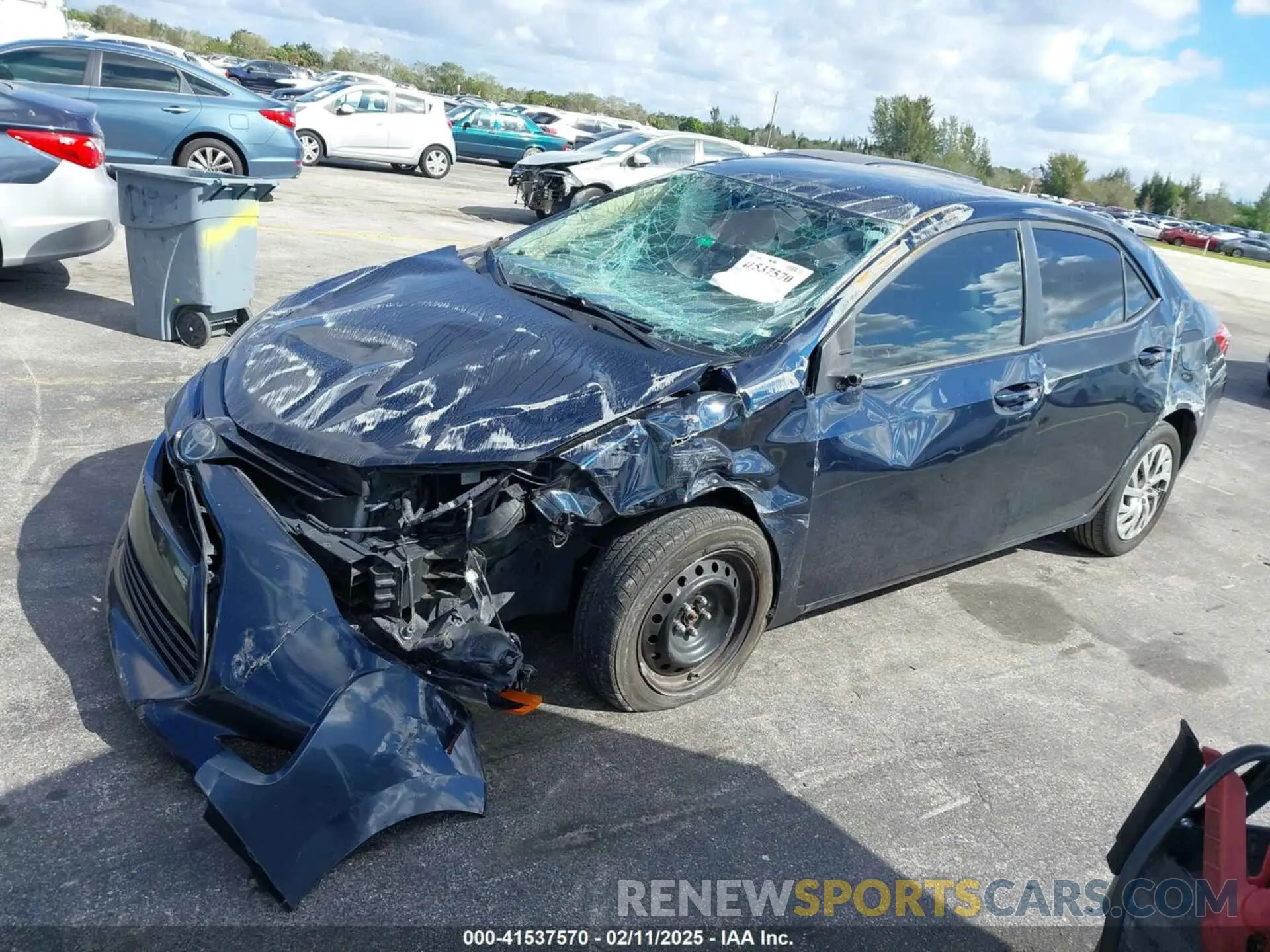 2 Photograph of a damaged car 2T1BURHE9KC212115 TOYOTA COROLLA 2019