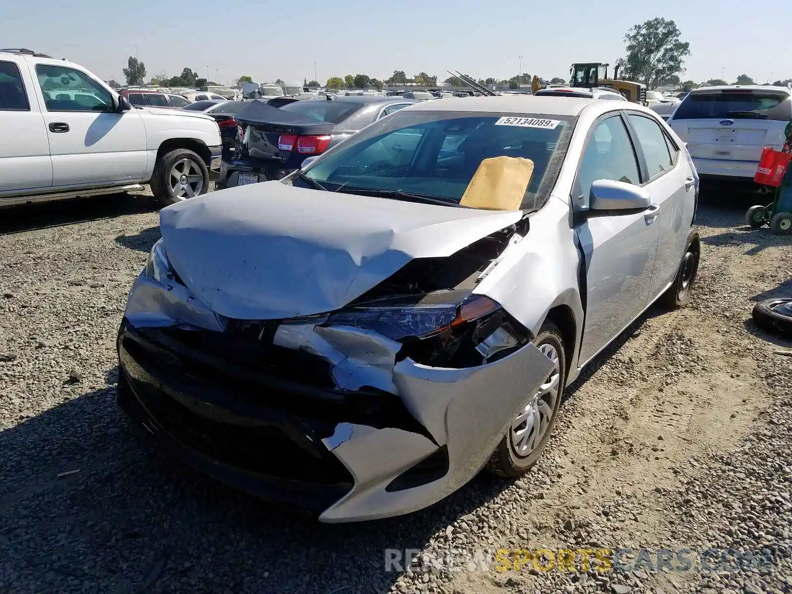 2 Photograph of a damaged car 2T1BURHE9KC212549 TOYOTA COROLLA 2019