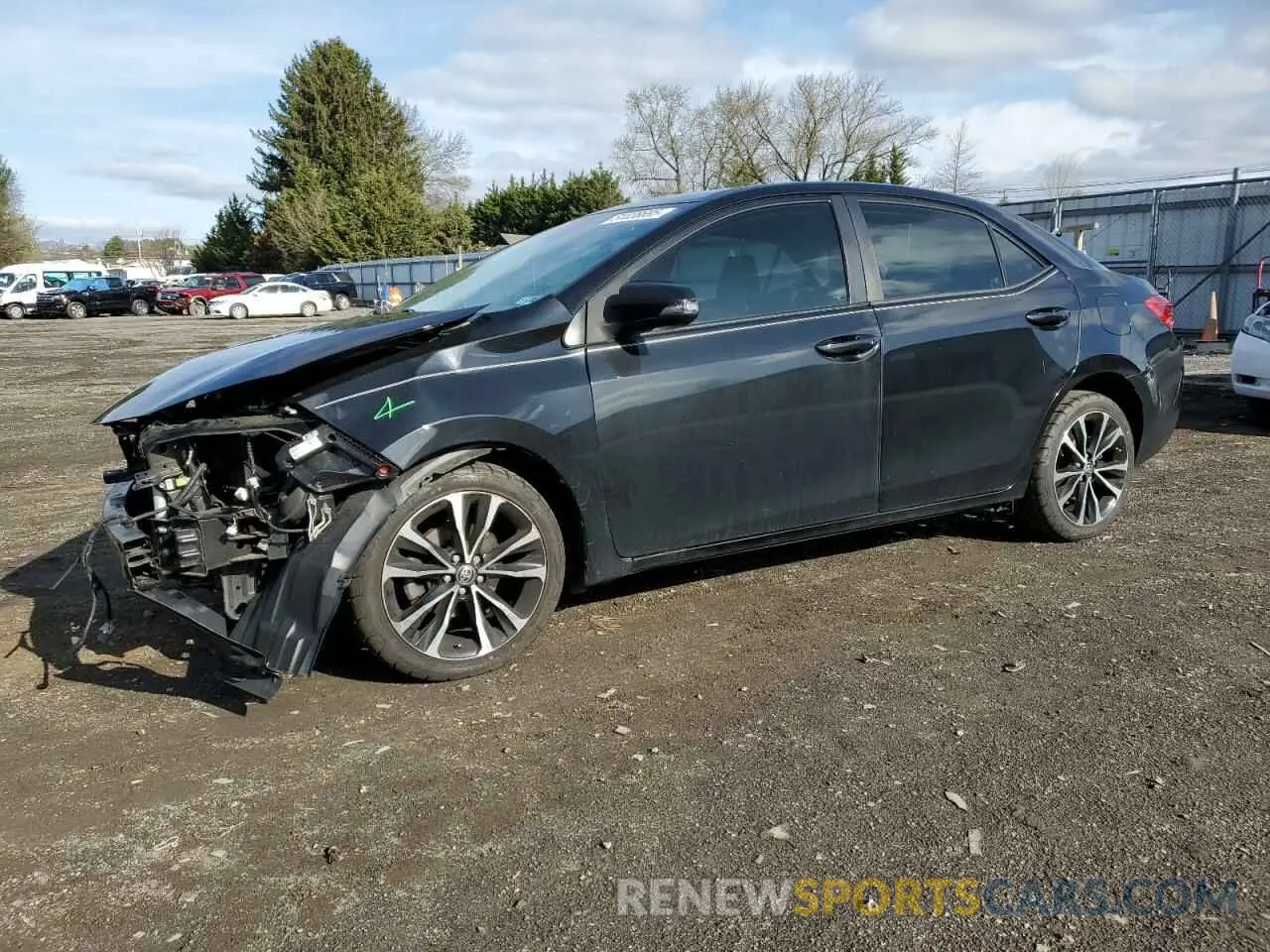 1 Photograph of a damaged car 2T1BURHE9KC212888 TOYOTA COROLLA 2019