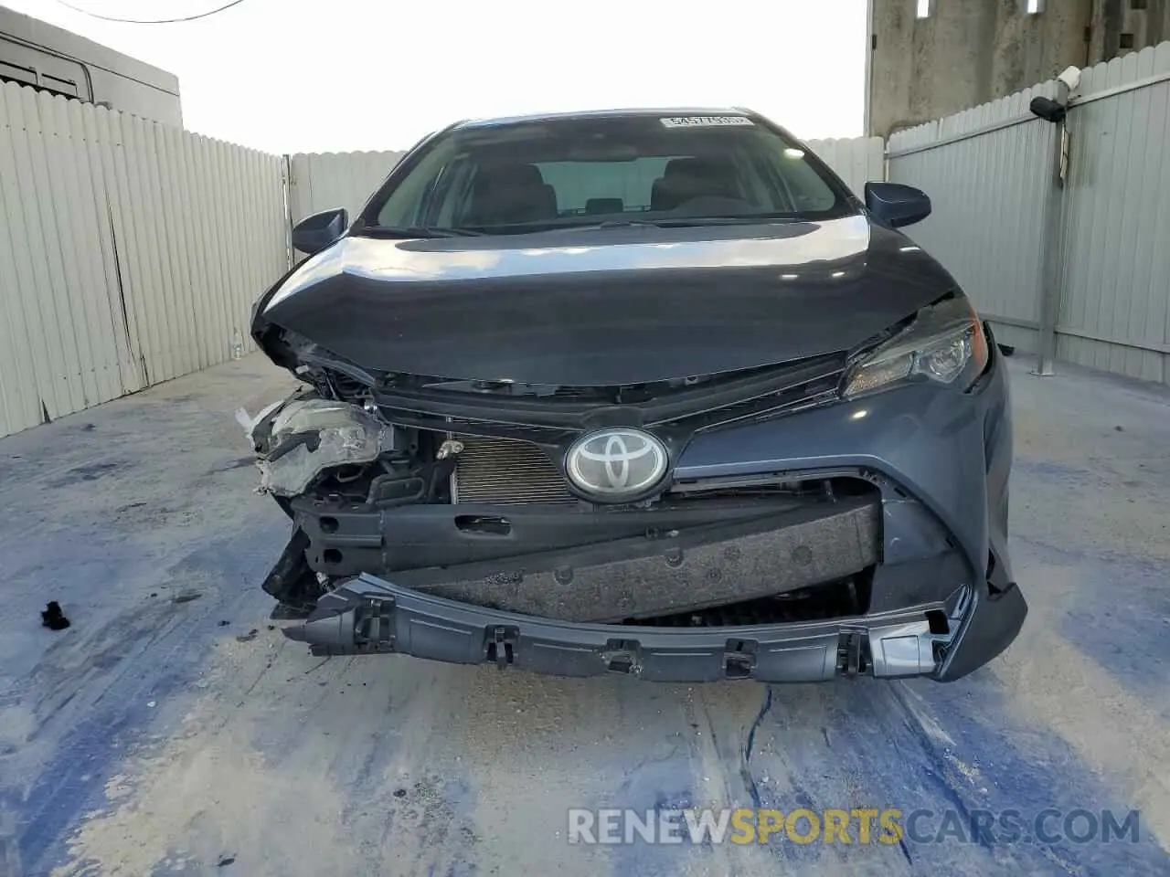 5 Photograph of a damaged car 2T1BURHE9KC217380 TOYOTA COROLLA 2019