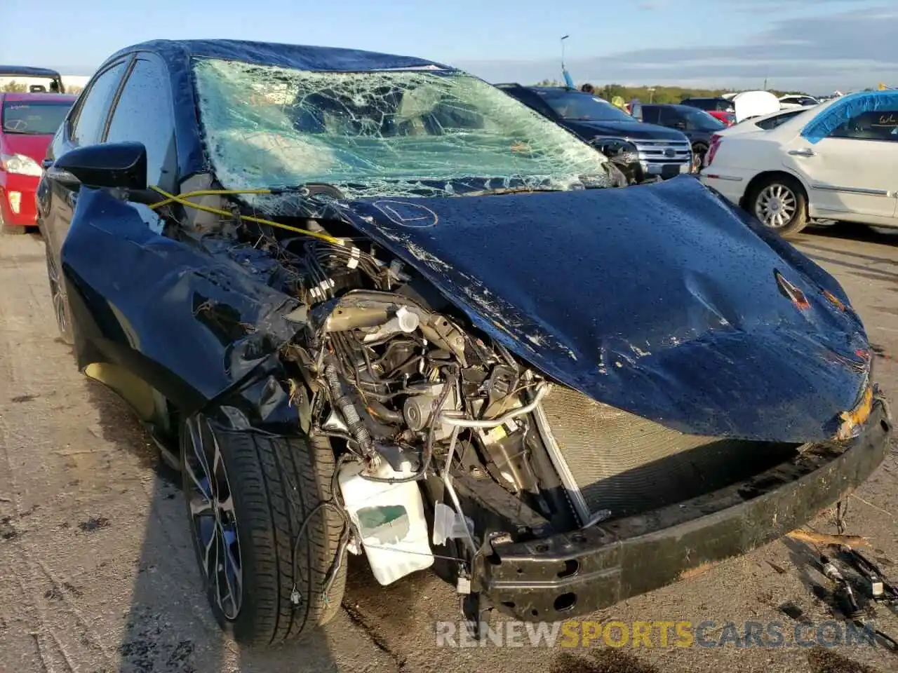 1 Photograph of a damaged car 2T1BURHE9KC217850 TOYOTA COROLLA 2019