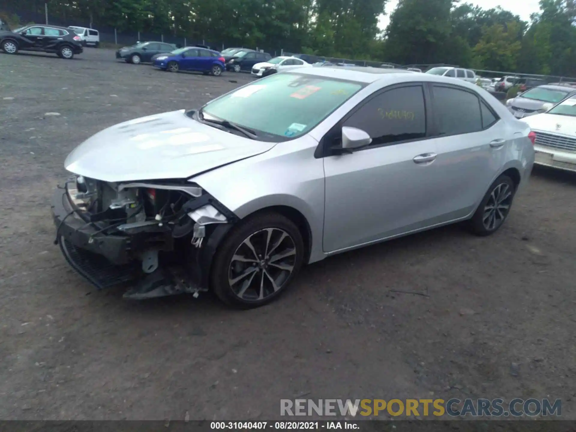 2 Photograph of a damaged car 2T1BURHE9KC218898 TOYOTA COROLLA 2019