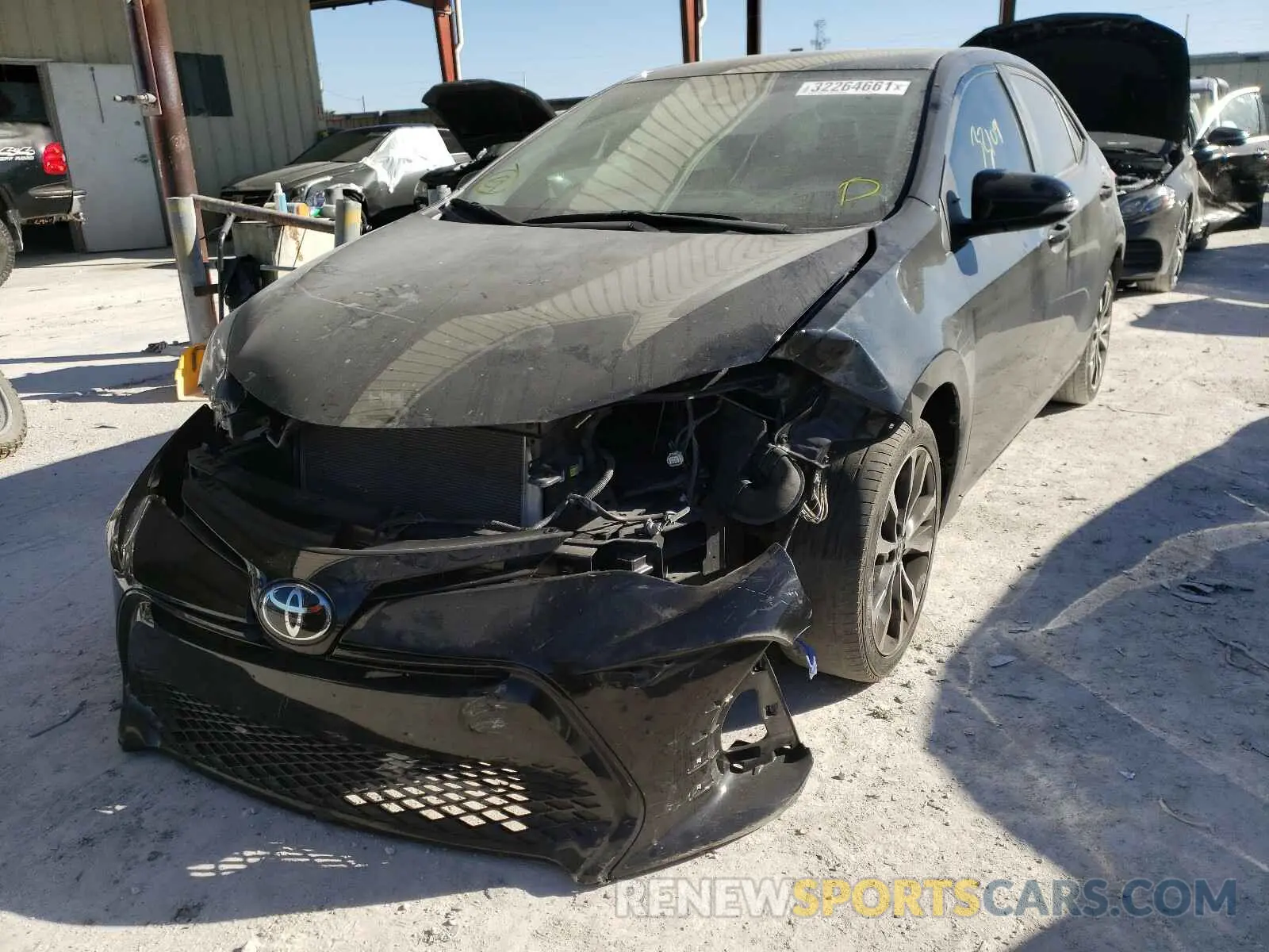 2 Photograph of a damaged car 2T1BURHE9KC219744 TOYOTA COROLLA 2019