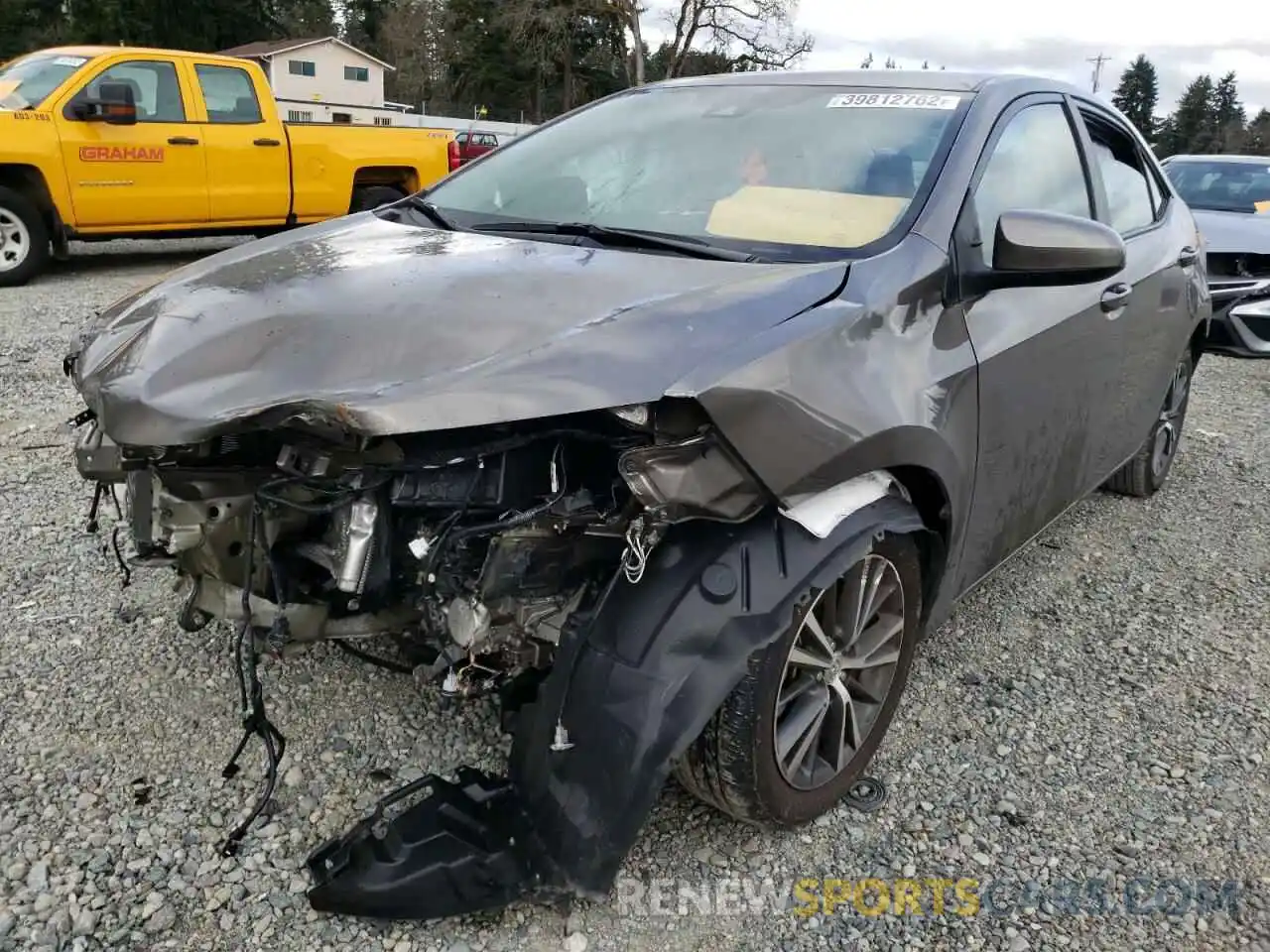 2 Photograph of a damaged car 2T1BURHE9KC222465 TOYOTA COROLLA 2019