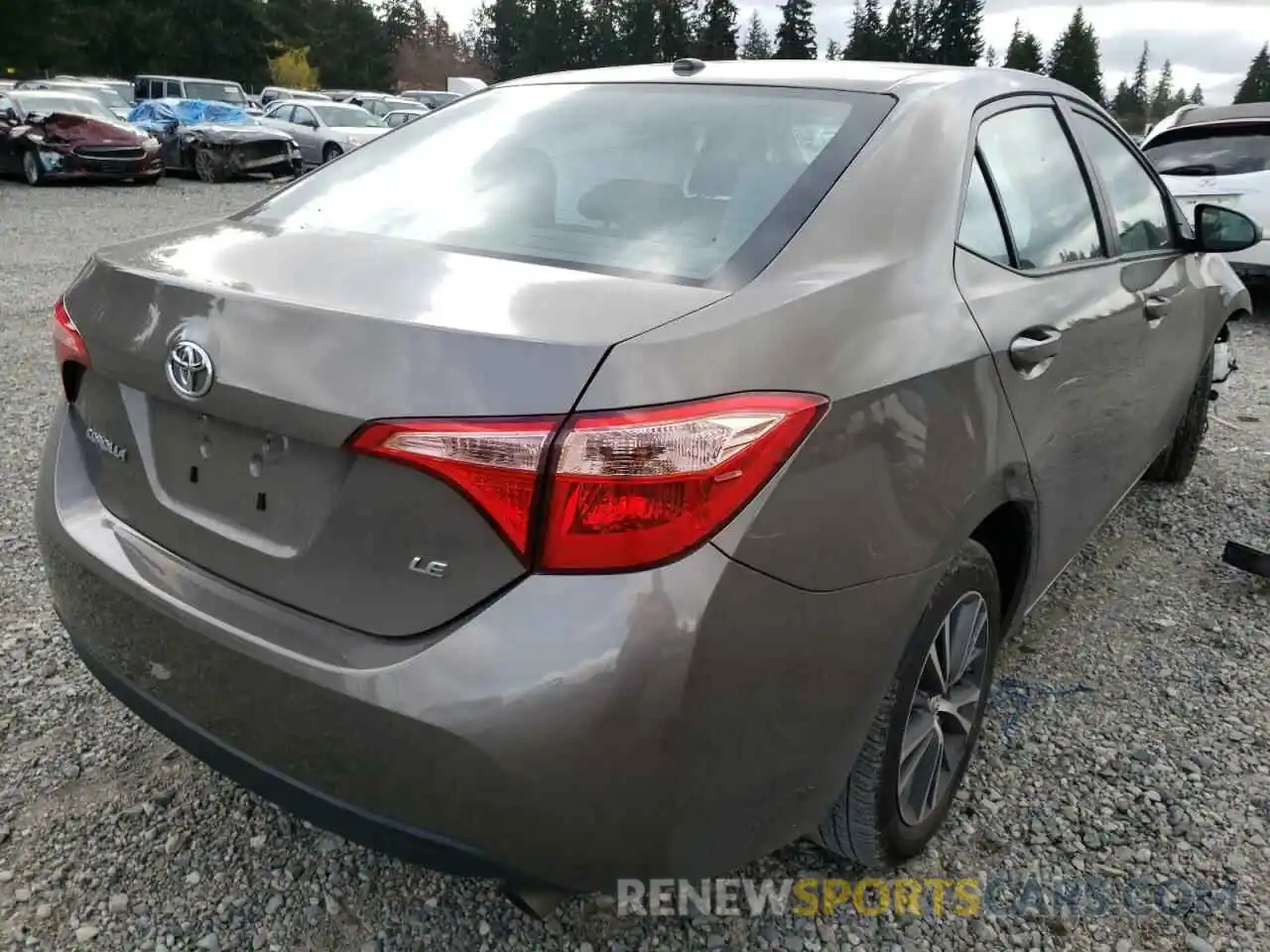 4 Photograph of a damaged car 2T1BURHE9KC222465 TOYOTA COROLLA 2019