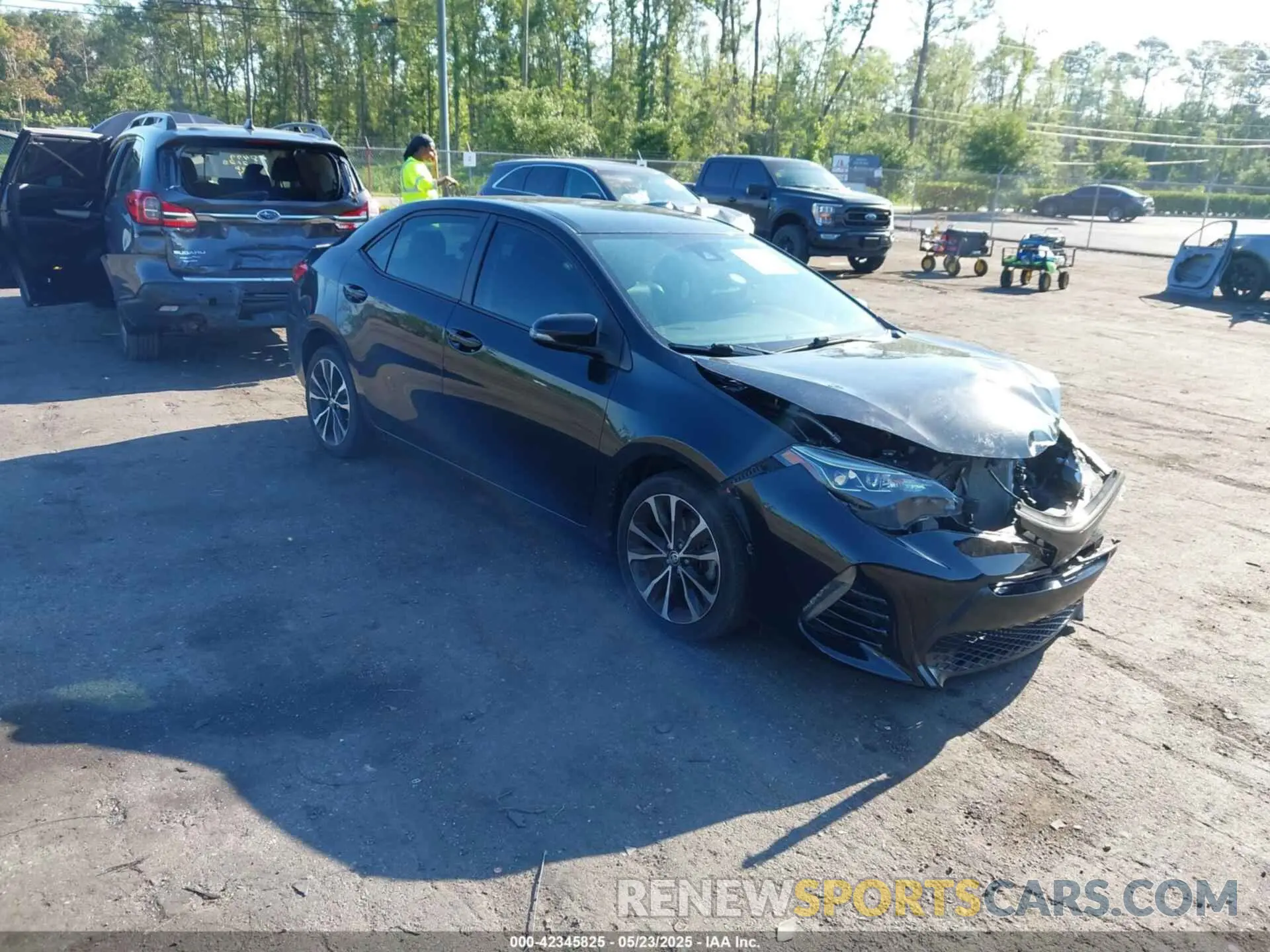 1 Photograph of a damaged car 2T1BURHE9KC226001 TOYOTA COROLLA 2019