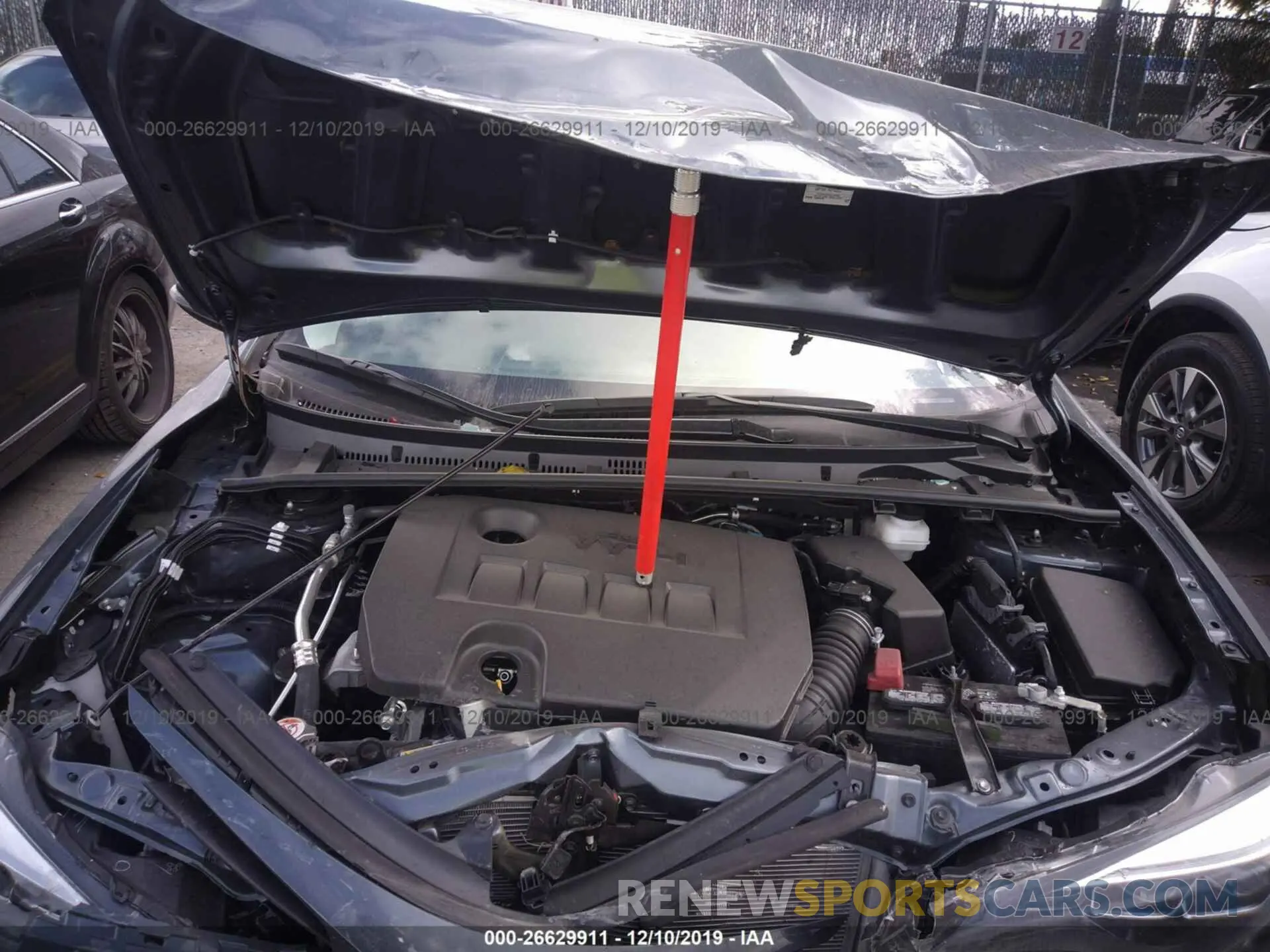 10 Photograph of a damaged car 2T1BURHE9KC226600 TOYOTA COROLLA 2019