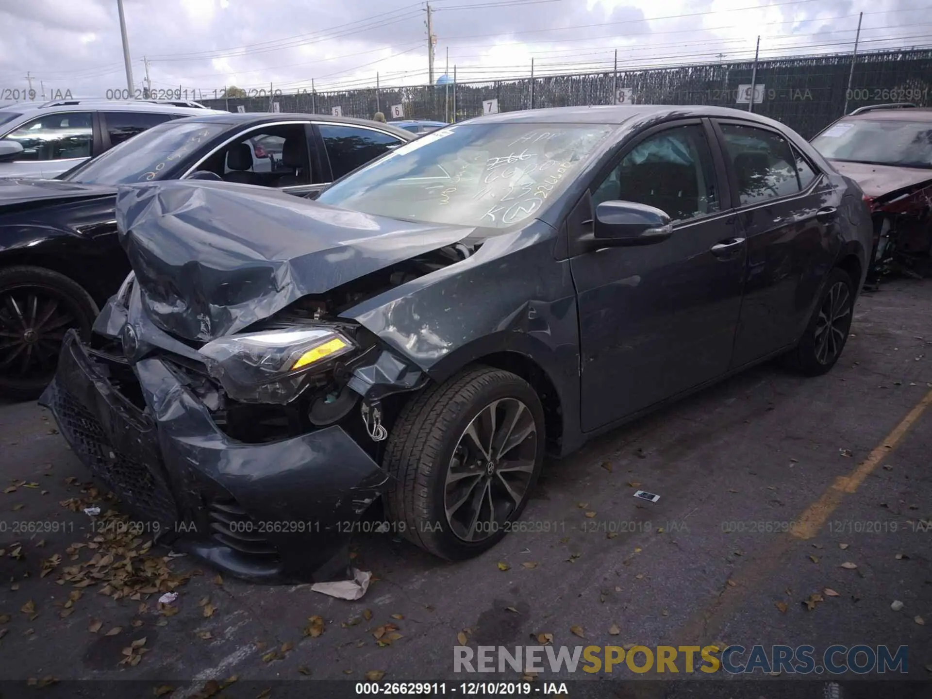 2 Photograph of a damaged car 2T1BURHE9KC226600 TOYOTA COROLLA 2019