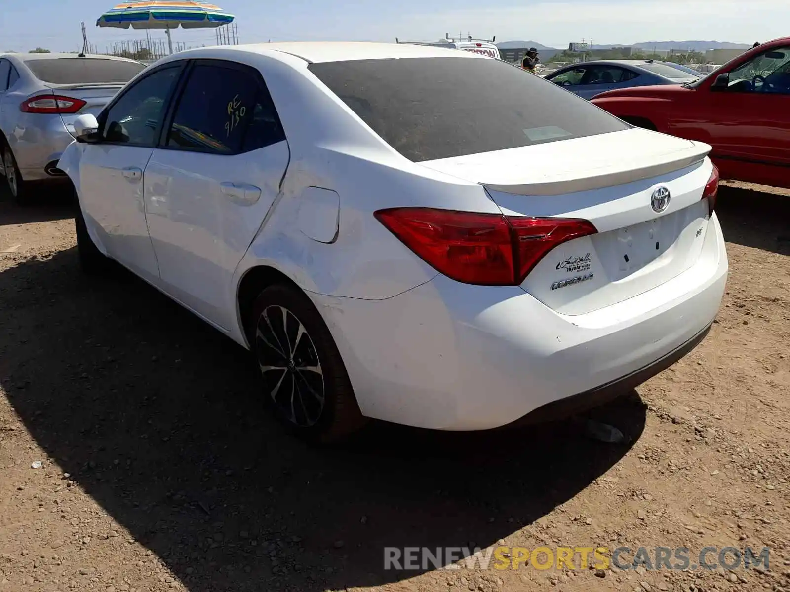 3 Photograph of a damaged car 2T1BURHE9KC229559 TOYOTA COROLLA 2019