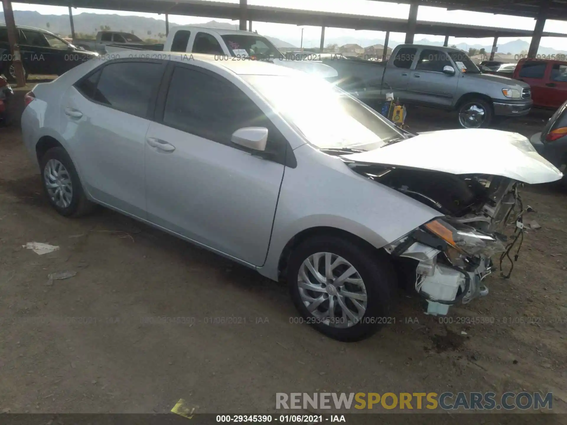 1 Photograph of a damaged car 2T1BURHE9KC233854 TOYOTA COROLLA 2019