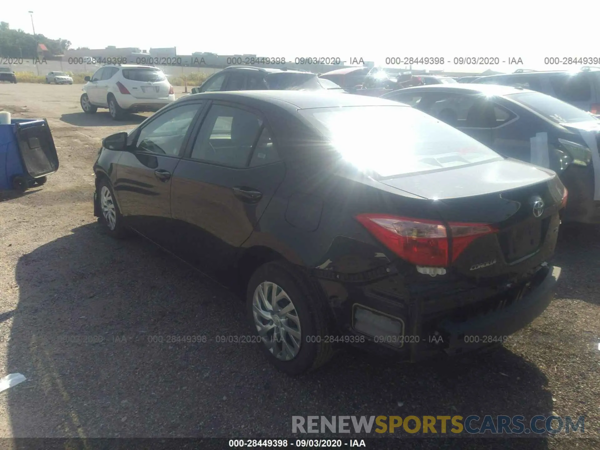 3 Photograph of a damaged car 2T1BURHE9KC235040 TOYOTA COROLLA 2019