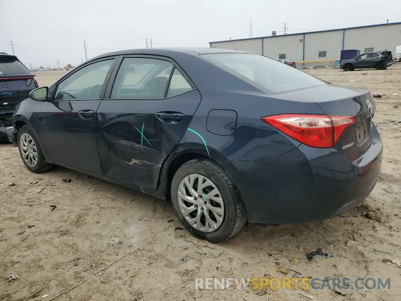 2 Photograph of a damaged car 2T1BURHE9KC237354 TOYOTA COROLLA 2019