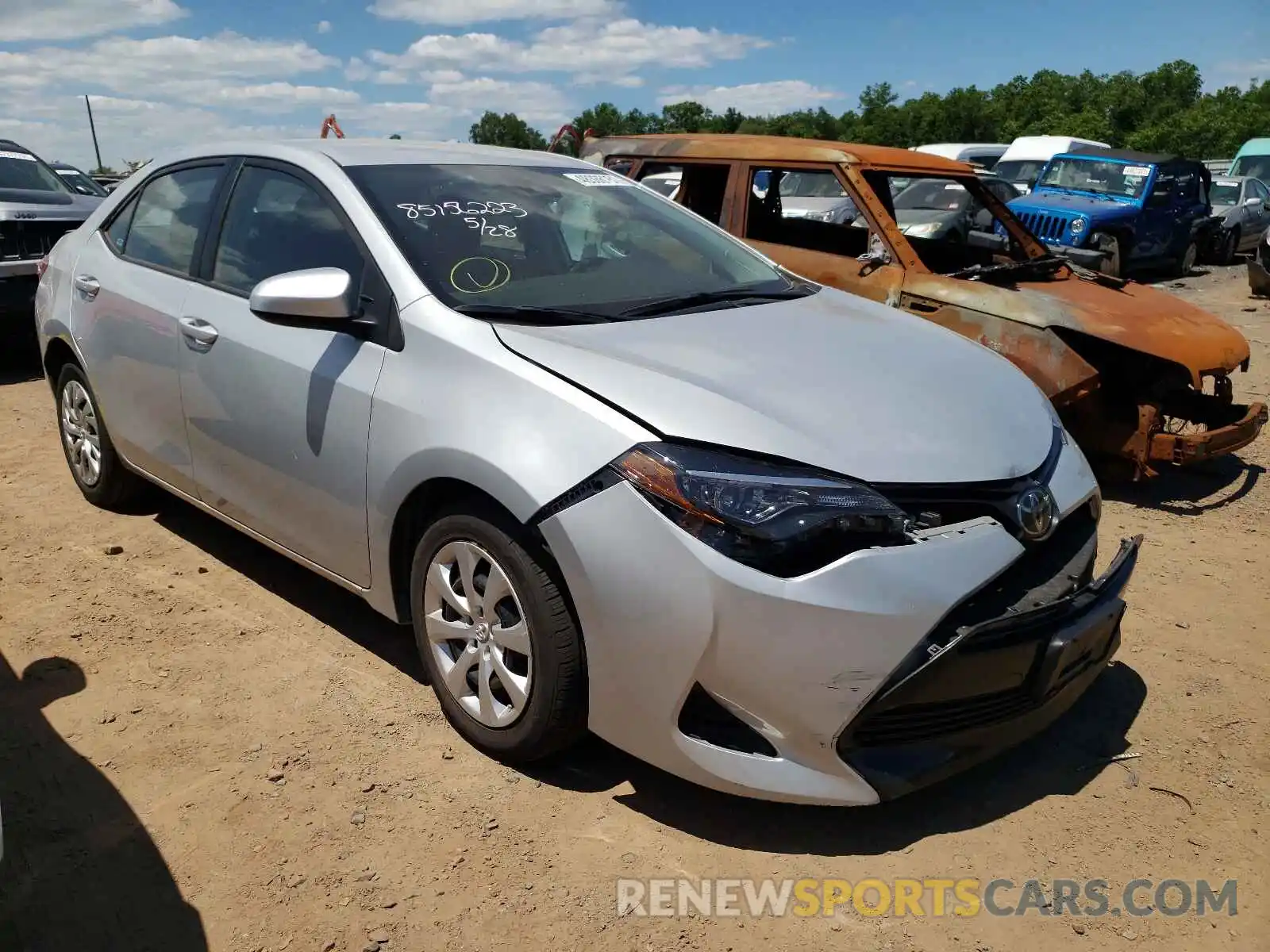 1 Photograph of a damaged car 2T1BURHE9KC237841 TOYOTA COROLLA 2019