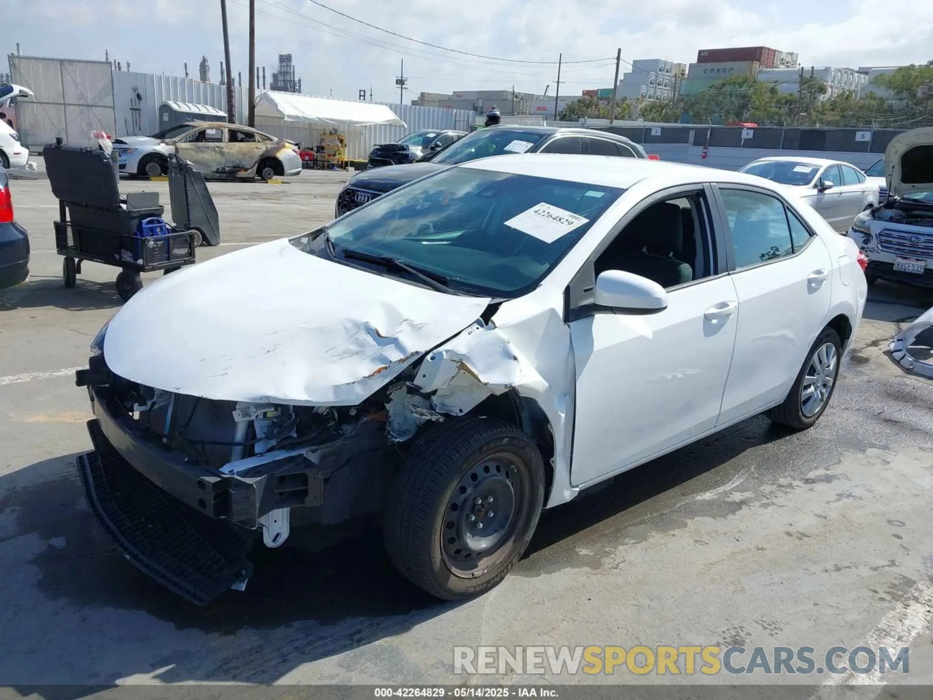 2 Photograph of a damaged car 2T1BURHE9KC239122 TOYOTA COROLLA 2019
