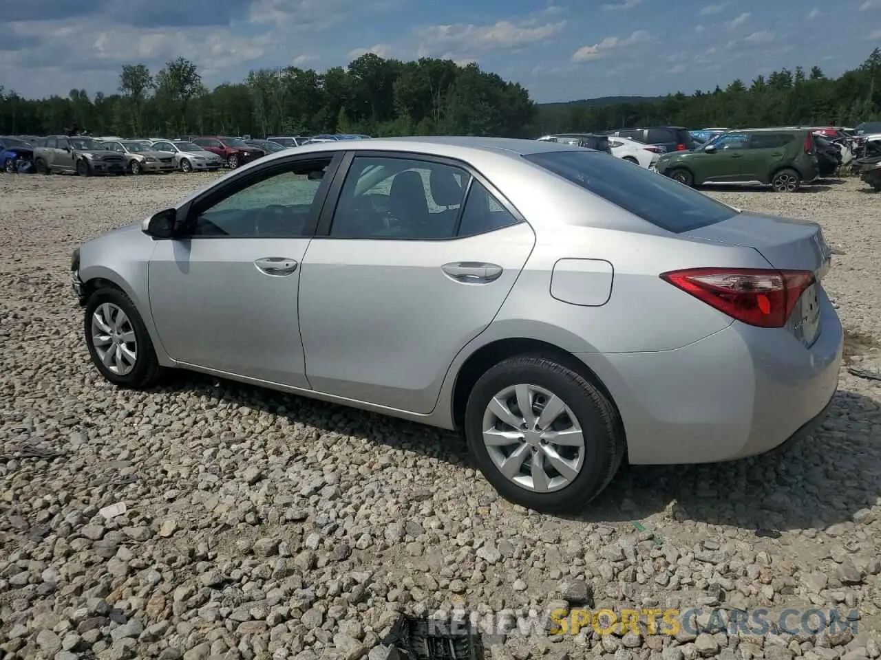 2 Photograph of a damaged car 2T1BURHE9KC239198 TOYOTA COROLLA 2019