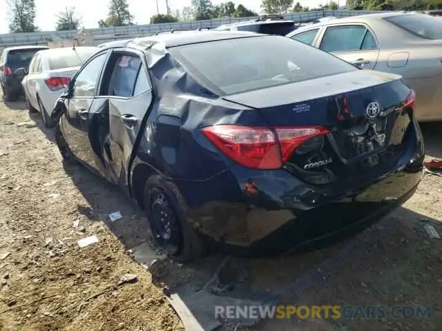 3 Photograph of a damaged car 2T1BURHE9KC246278 TOYOTA COROLLA 2019