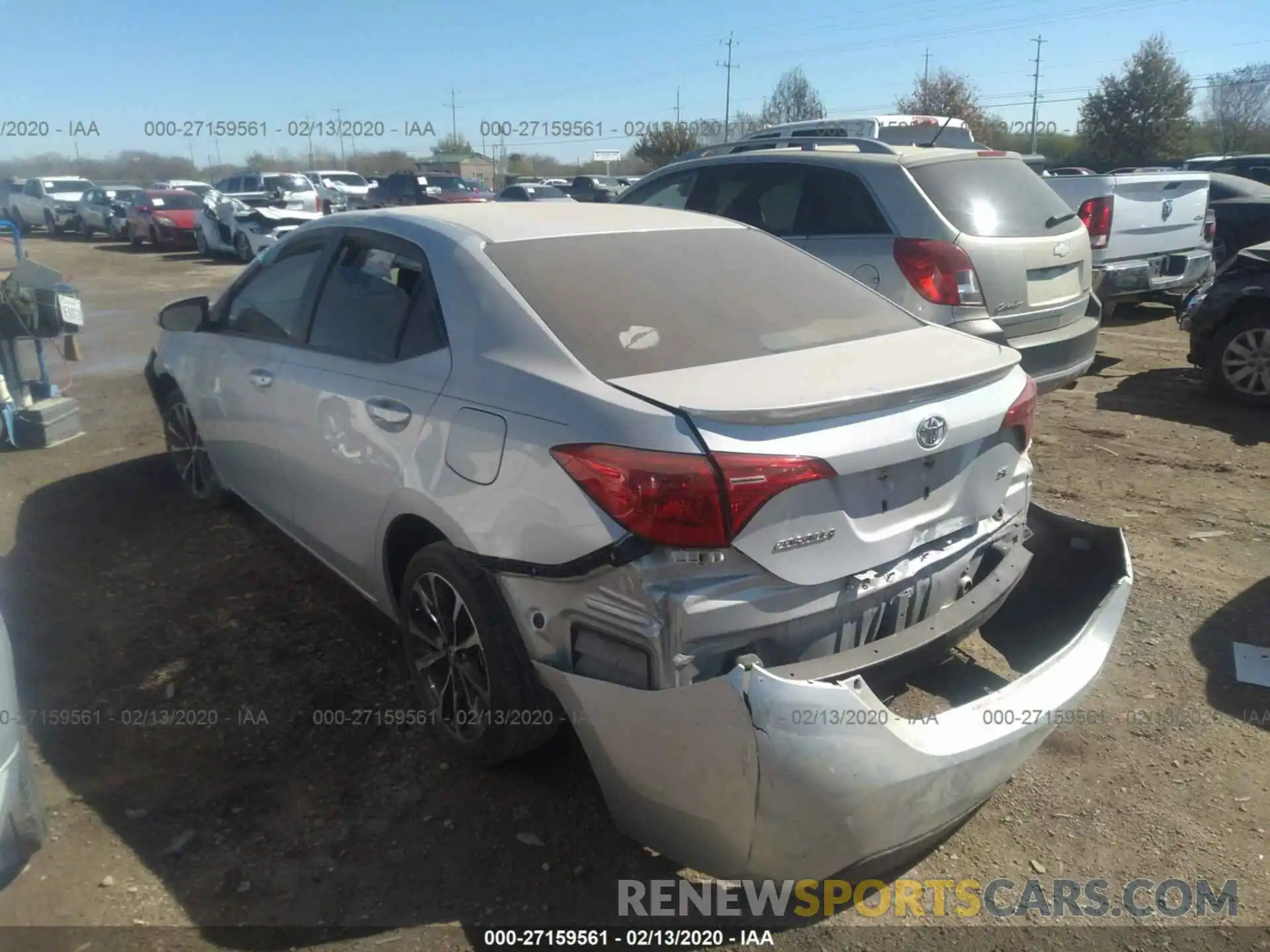 3 Photograph of a damaged car 2T1BURHEXKC125436 TOYOTA COROLLA 2019