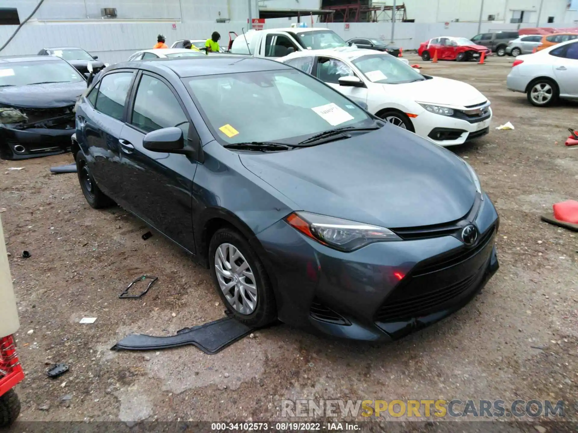 1 Photograph of a damaged car 2T1BURHEXKC125601 TOYOTA COROLLA 2019