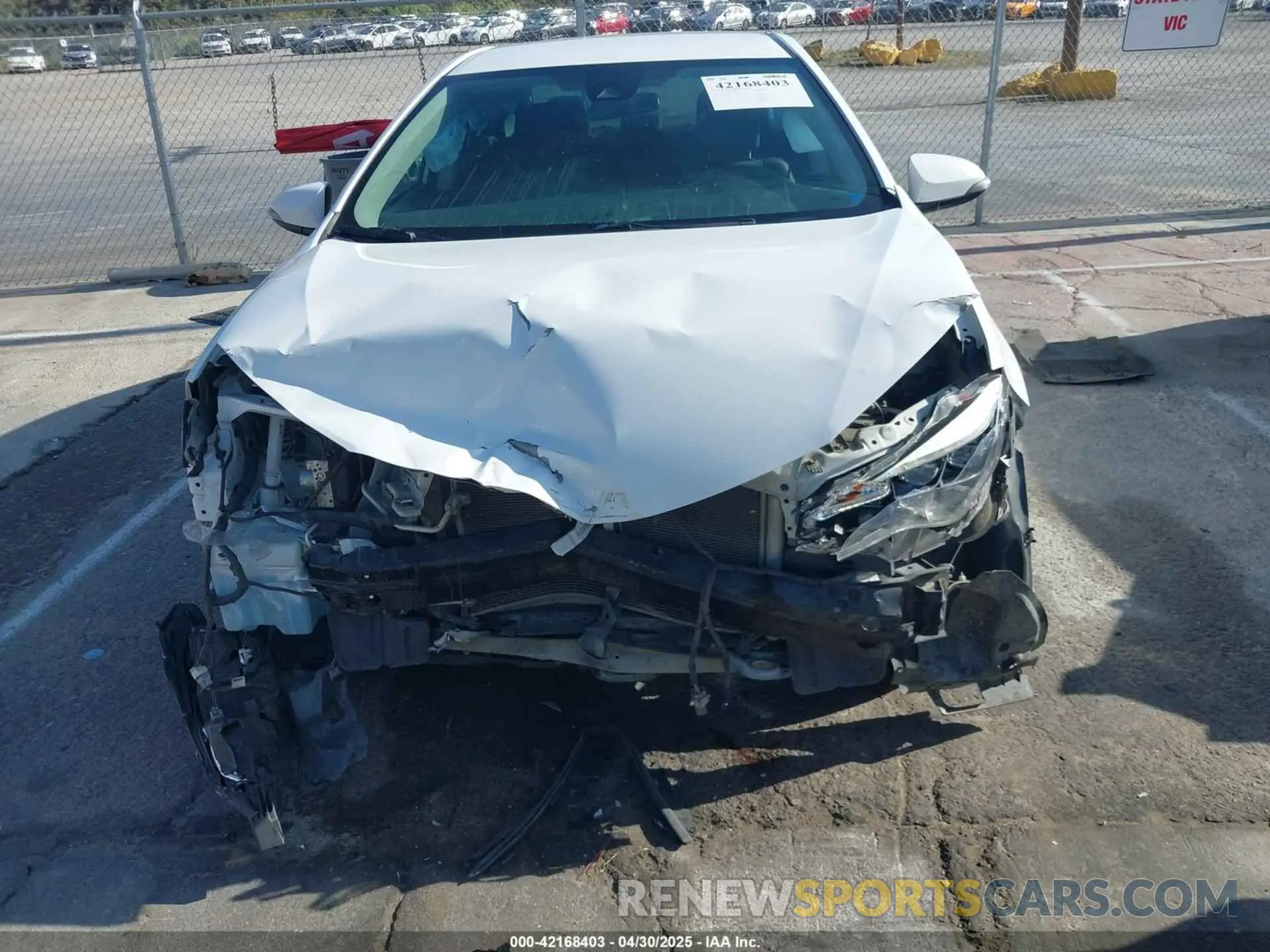 6 Photograph of a damaged car 2T1BURHEXKC128028 TOYOTA COROLLA 2019