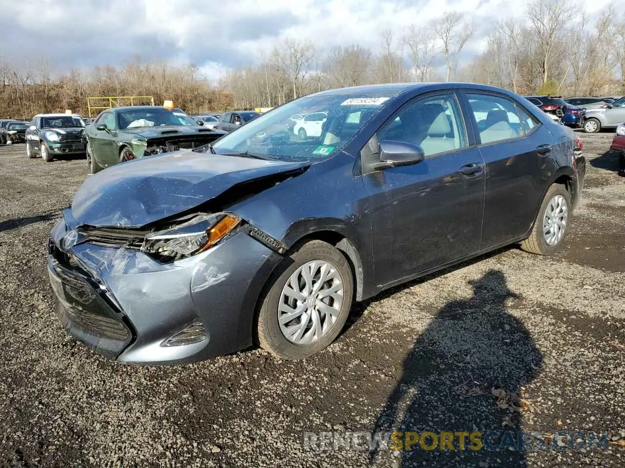 1 Photograph of a damaged car 2T1BURHEXKC128675 TOYOTA COROLLA 2019